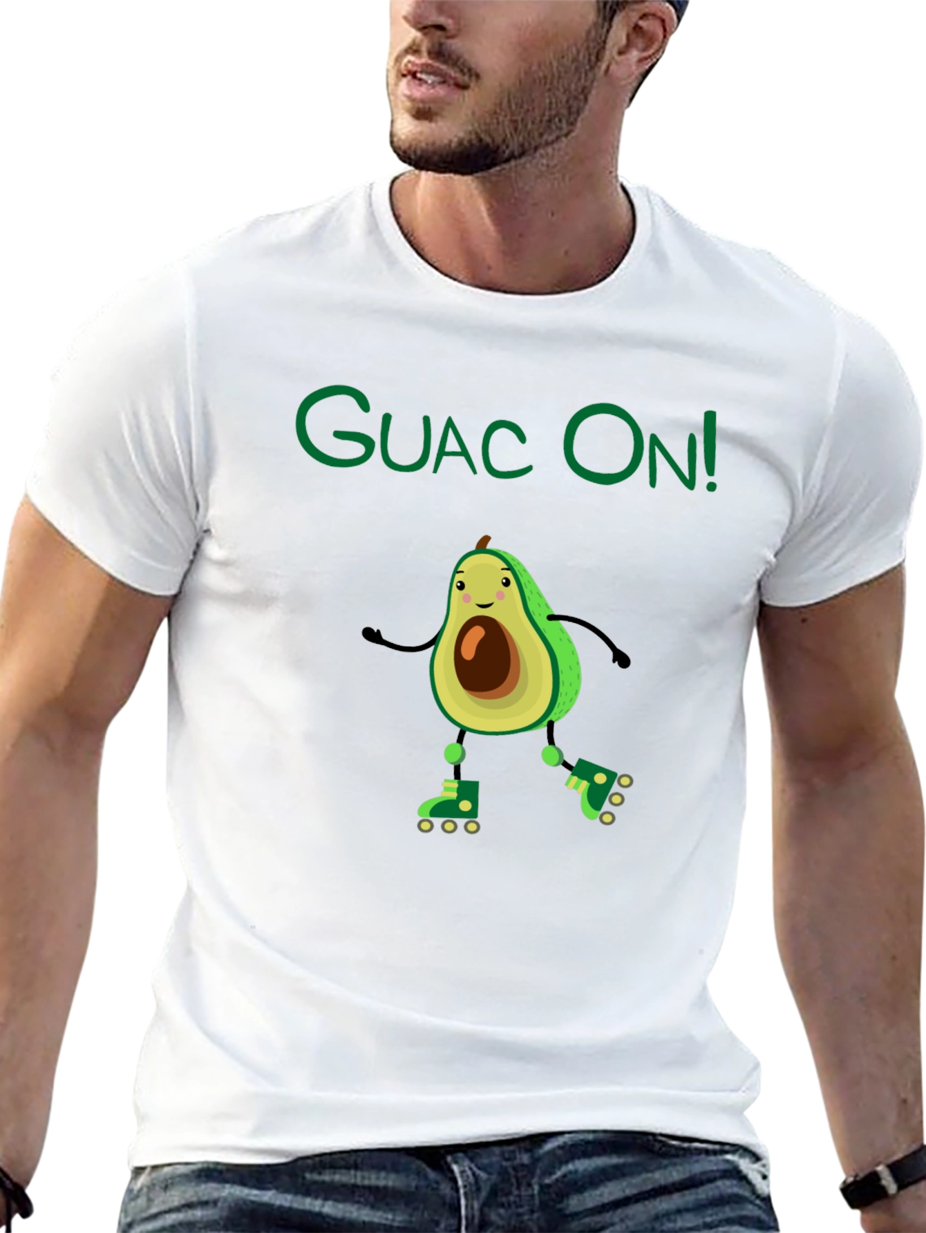 Guac On! Avocado Roller Skate Graphic Tee