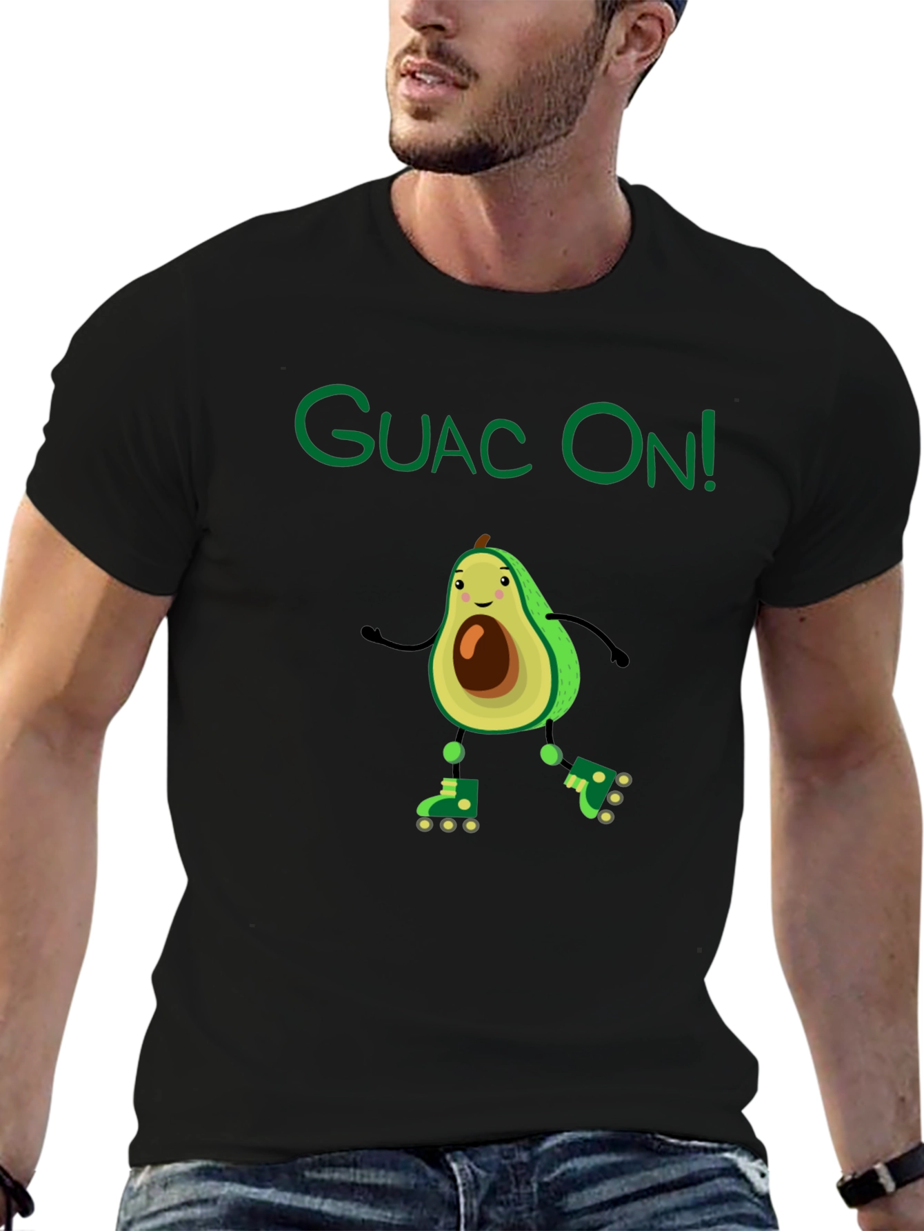 Guac On! Avocado Roller Skate Graphic Tee