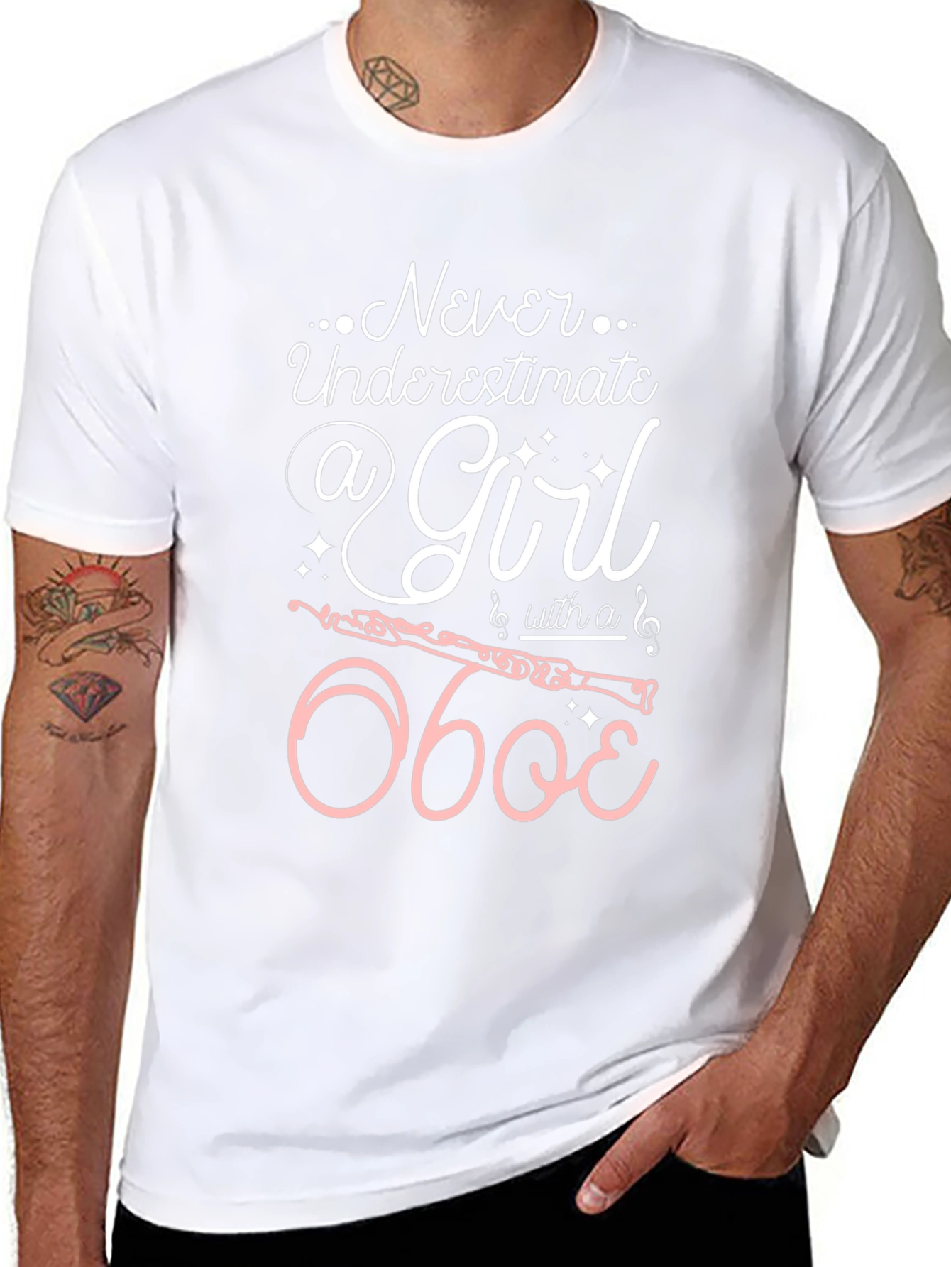 Never Underestimate a Girl with an Oboe T-Shirt