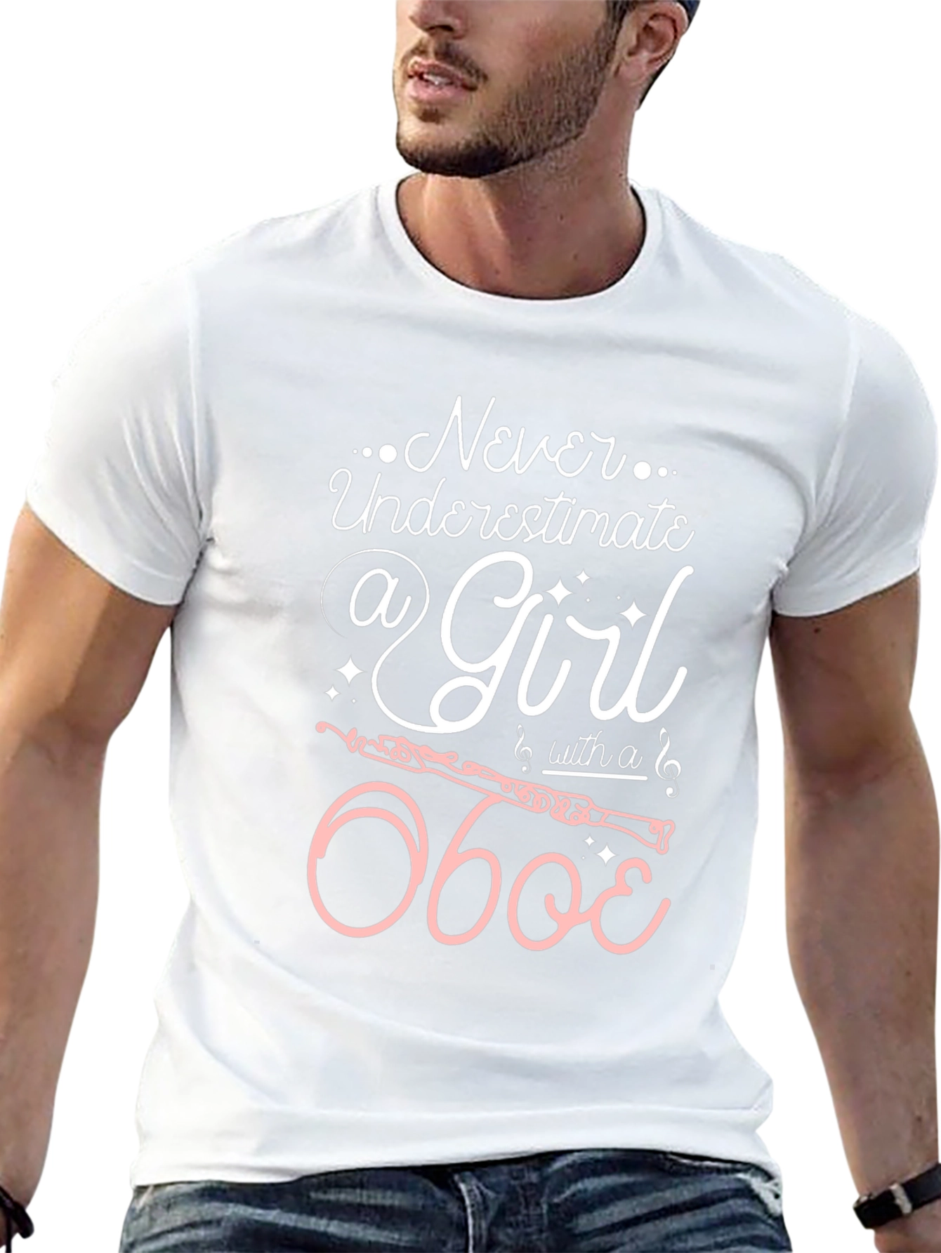 Never Underestimate a Girl with an Oboe T-Shirt