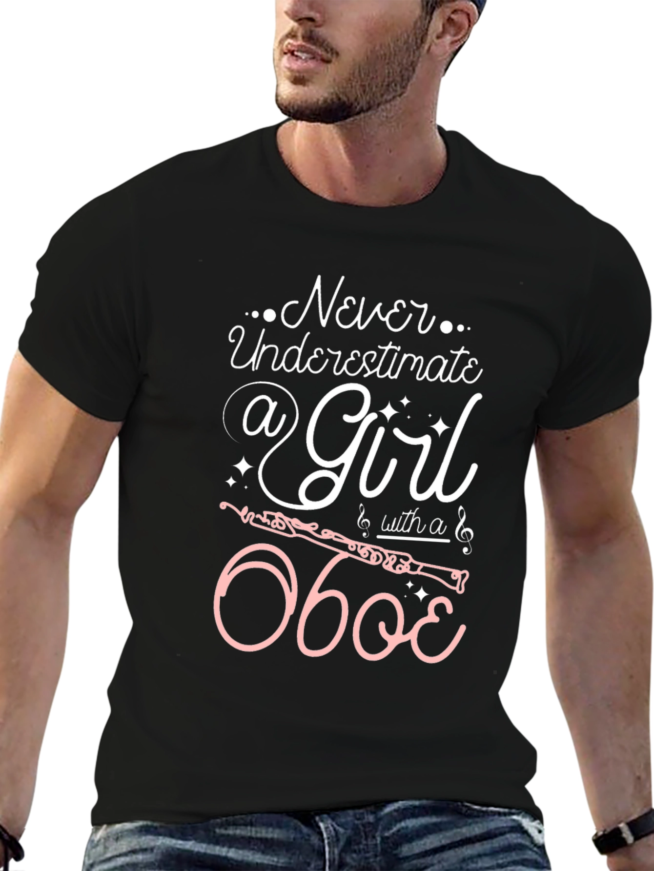 Never Underestimate a Girl with an Oboe T-Shirt