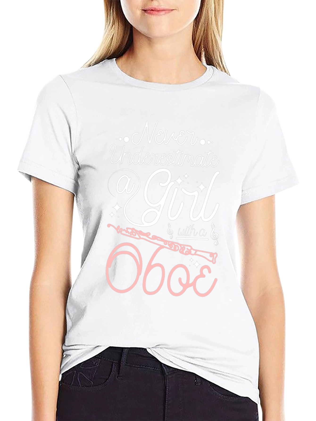 Never Underestimate a Girl with an Oboe T-Shirt