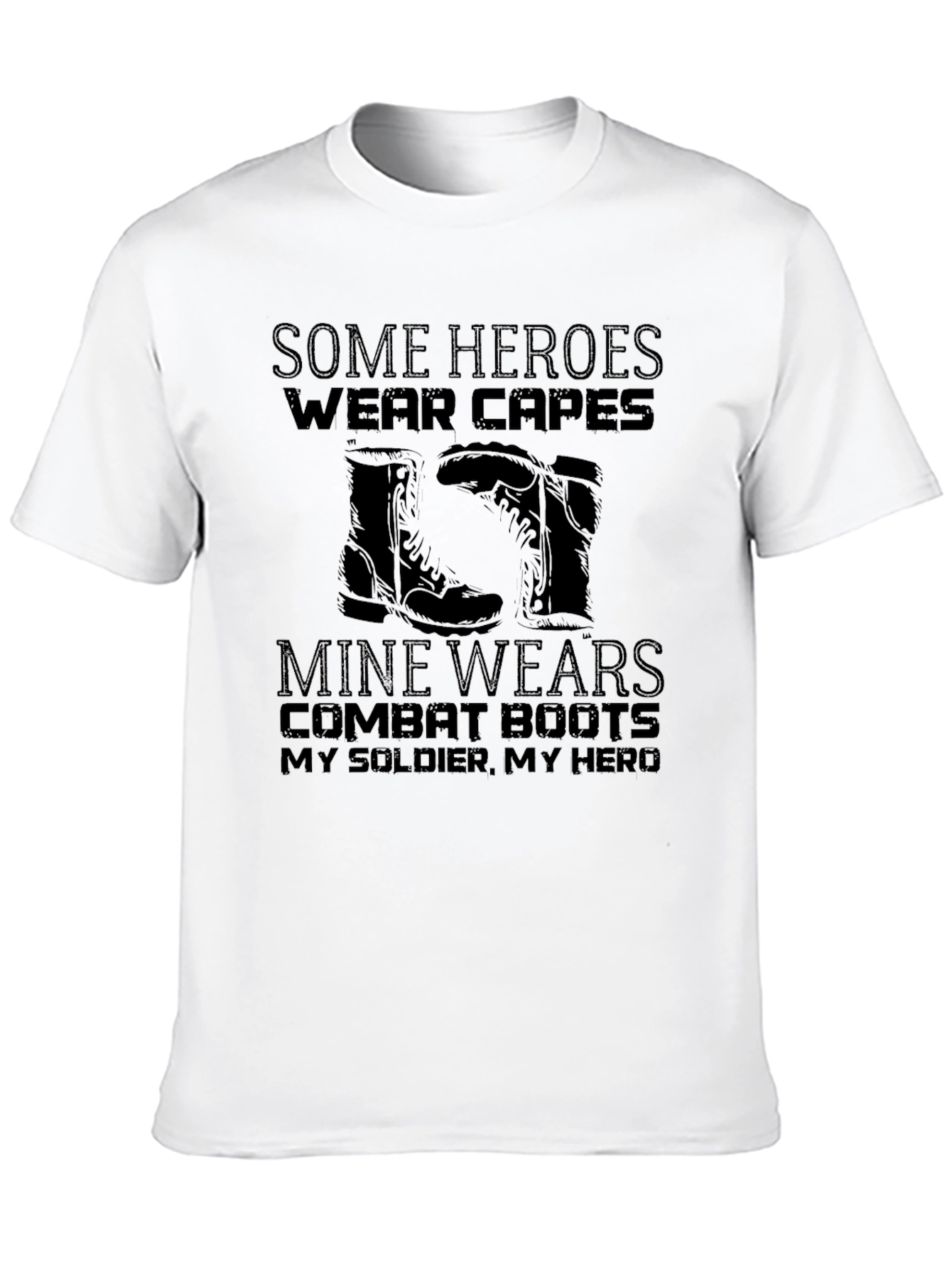 Military Hero Combat Boots T-Shirt