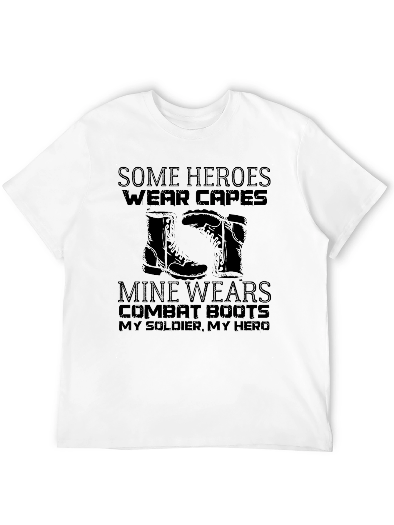 Military Hero Combat Boots T-Shirt