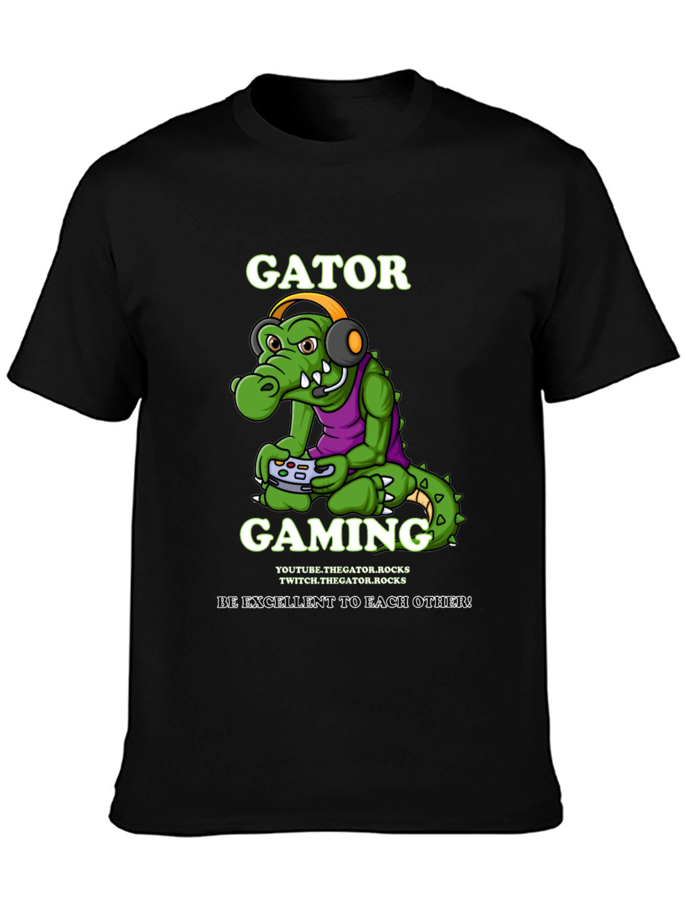 Gator Gaming Black T-Shirt