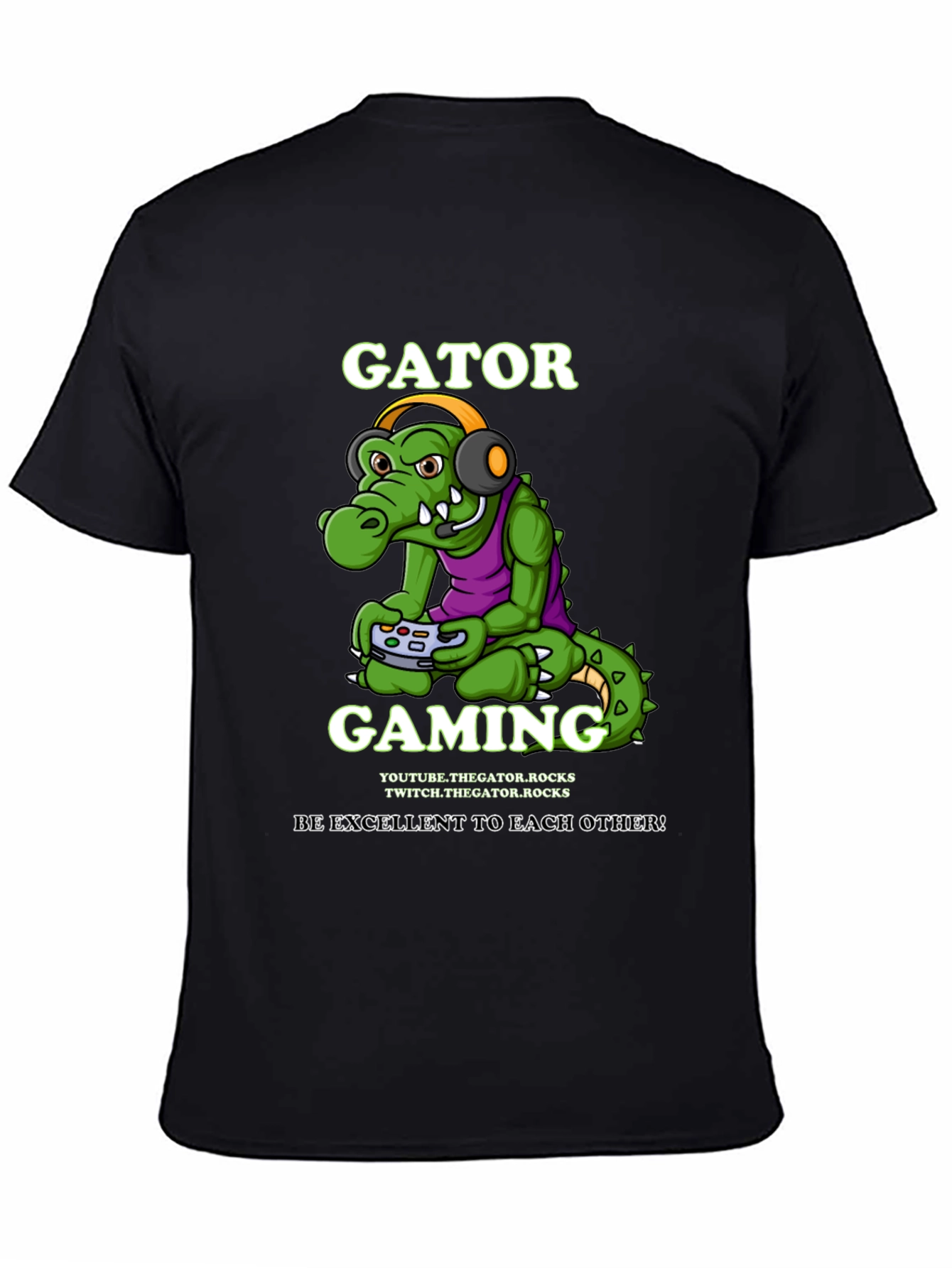 Gator Gaming Black T-Shirt