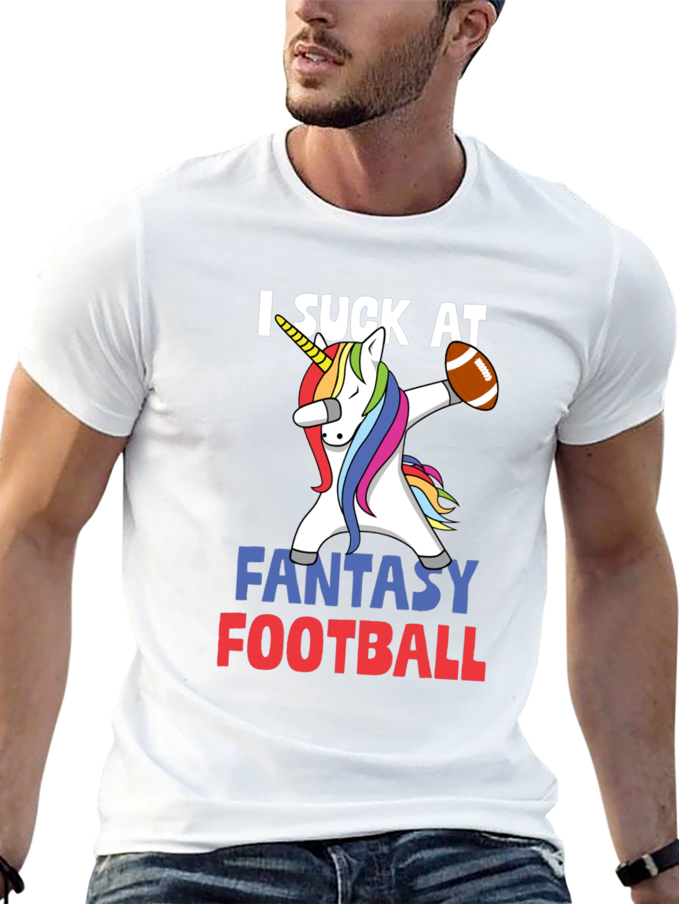 Funny Unicorn Fantasy Football T-Shirt