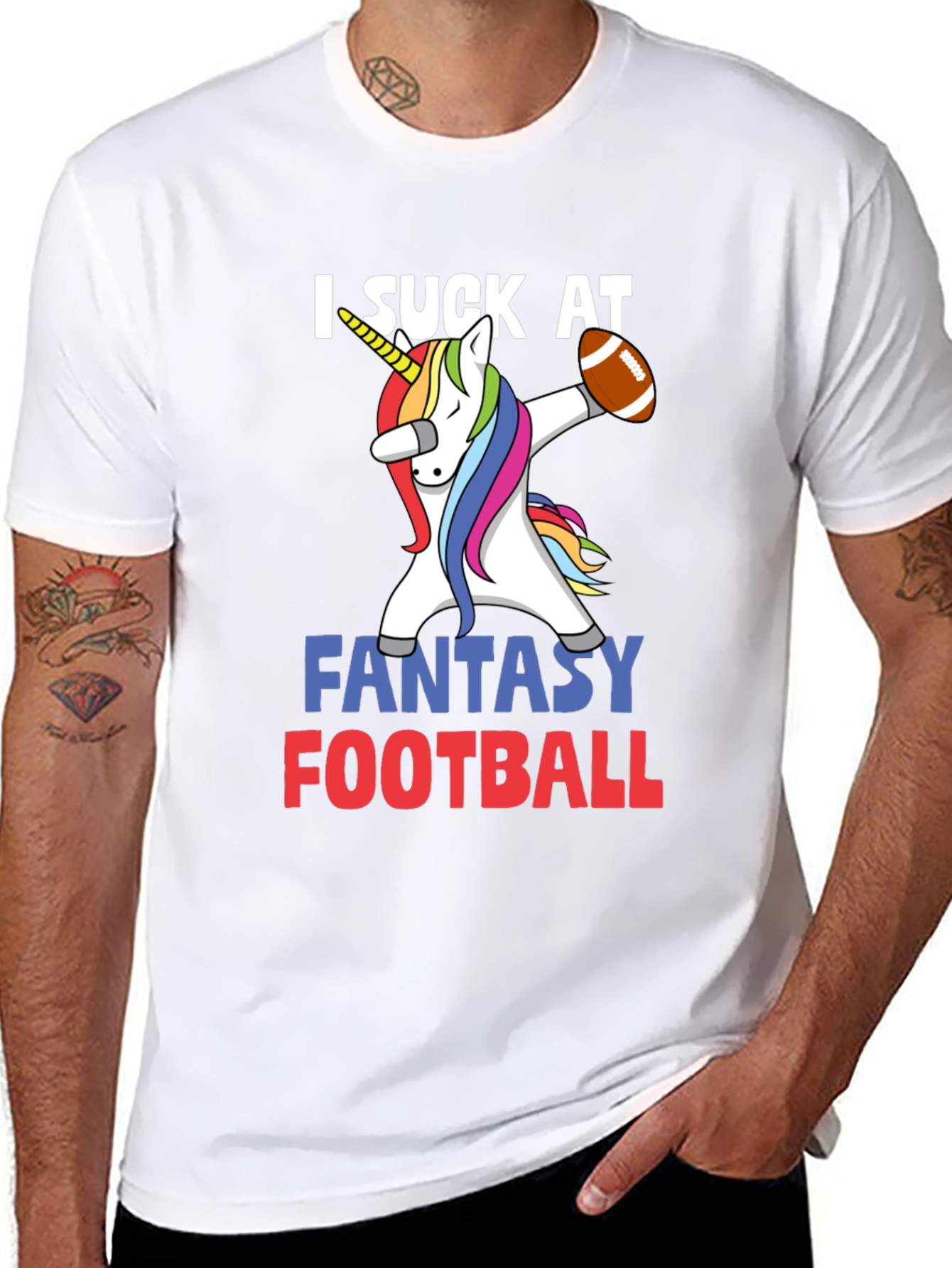Funny Unicorn Fantasy Football T-Shirt