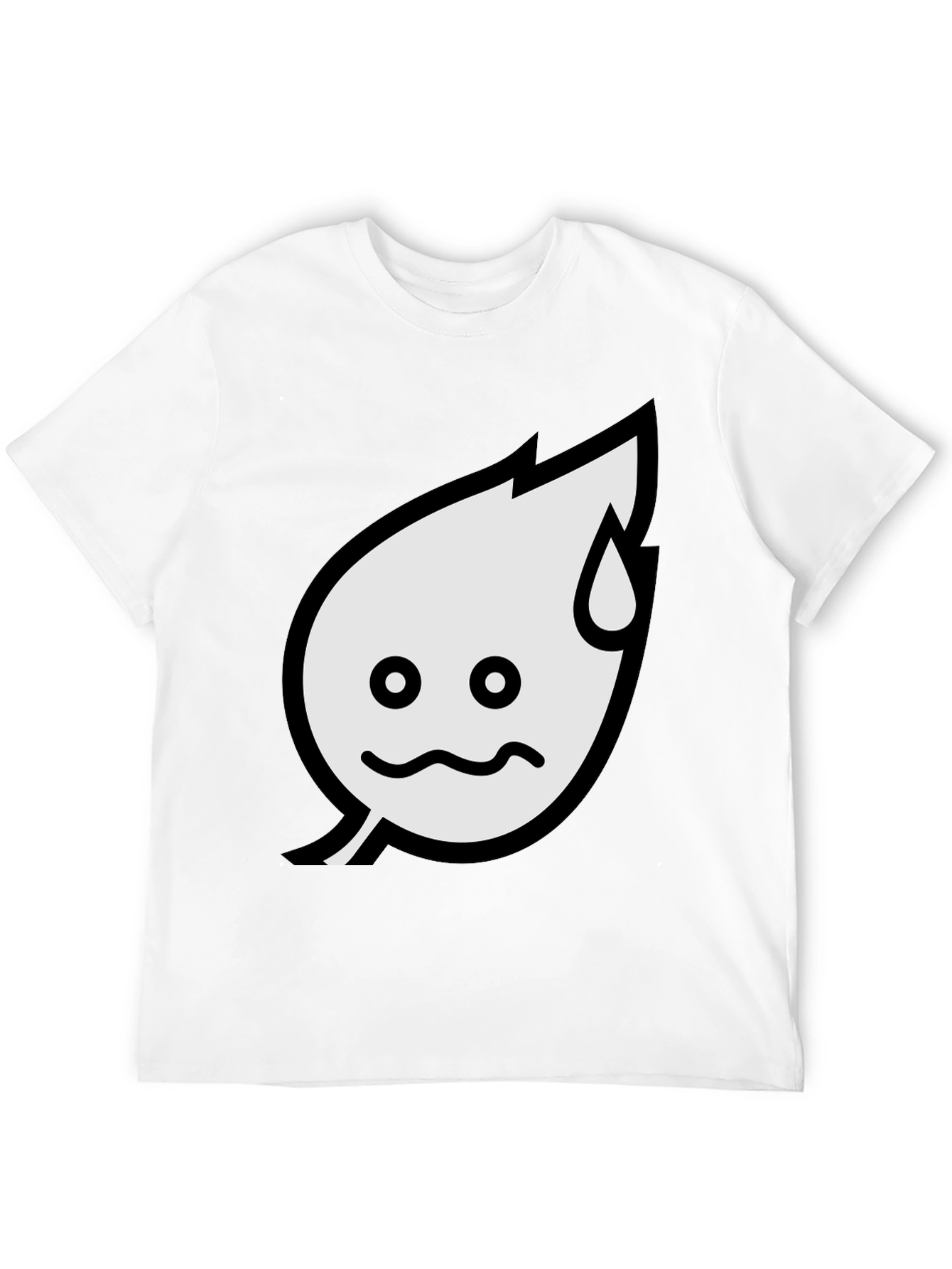 Funny Leaf Graphic Tee - Black