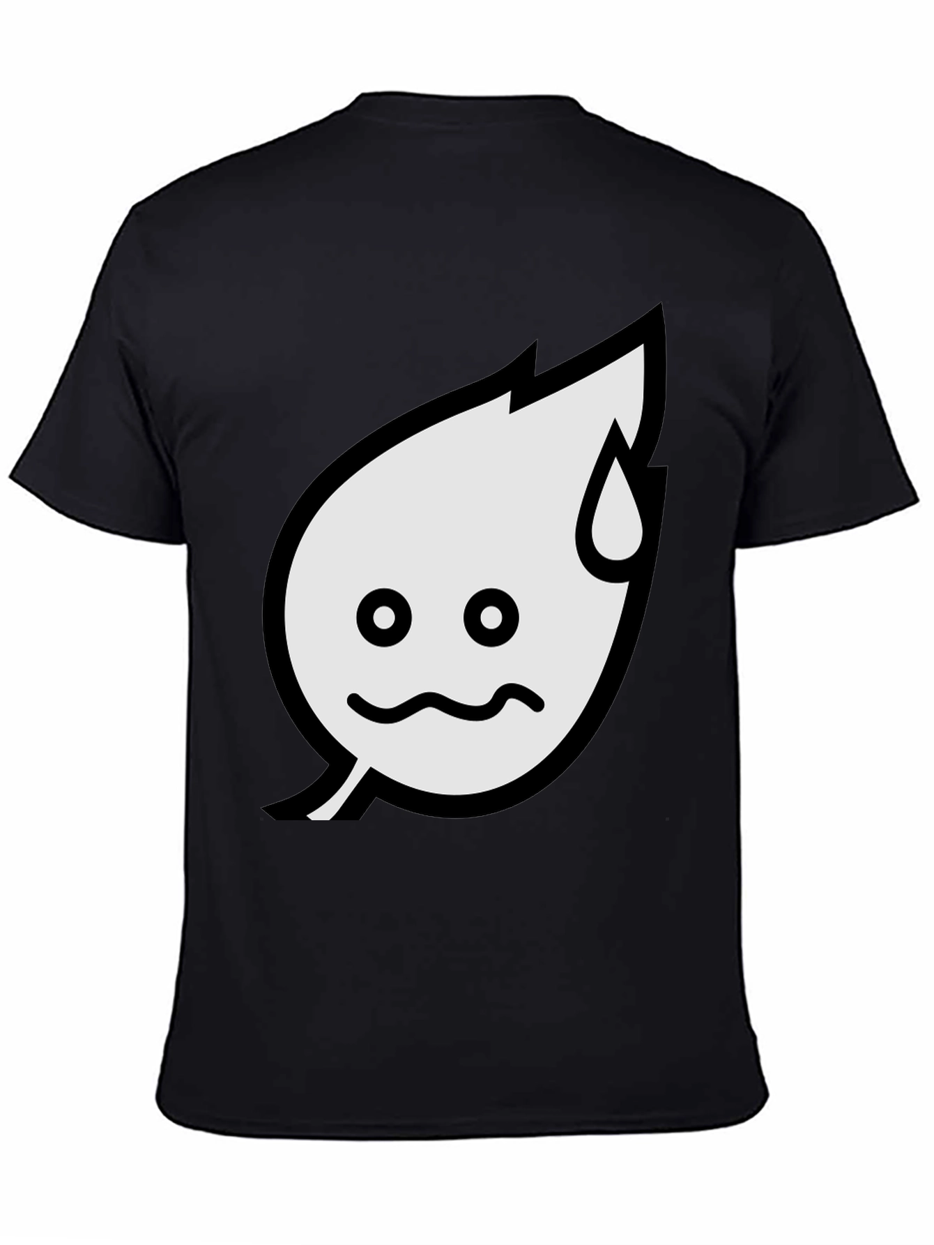 Funny Leaf Graphic Tee - Black