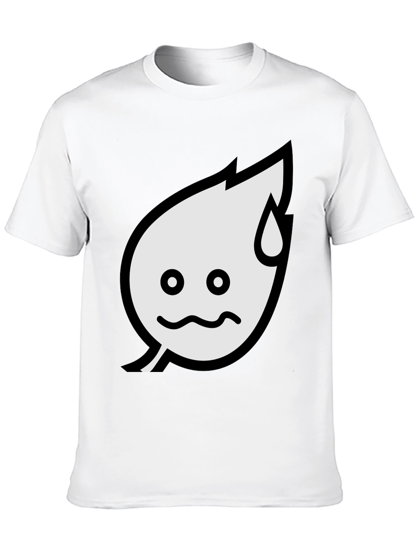 Funny Leaf Graphic Tee - Black