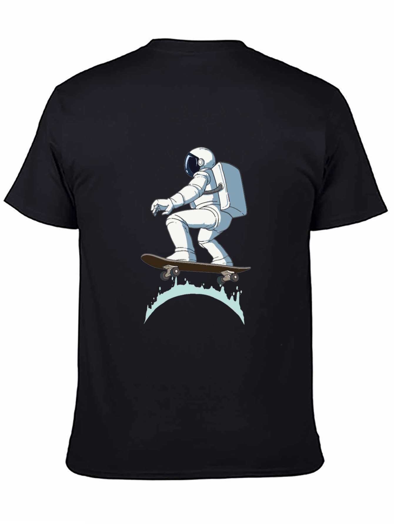 Astronaut Skateboarder Graphic T-Shirt