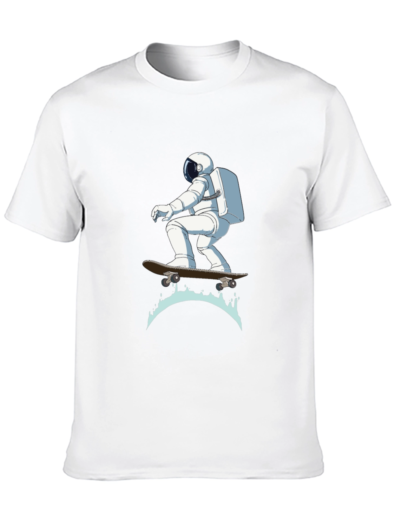 Astronaut Skateboarder Graphic T-Shirt
