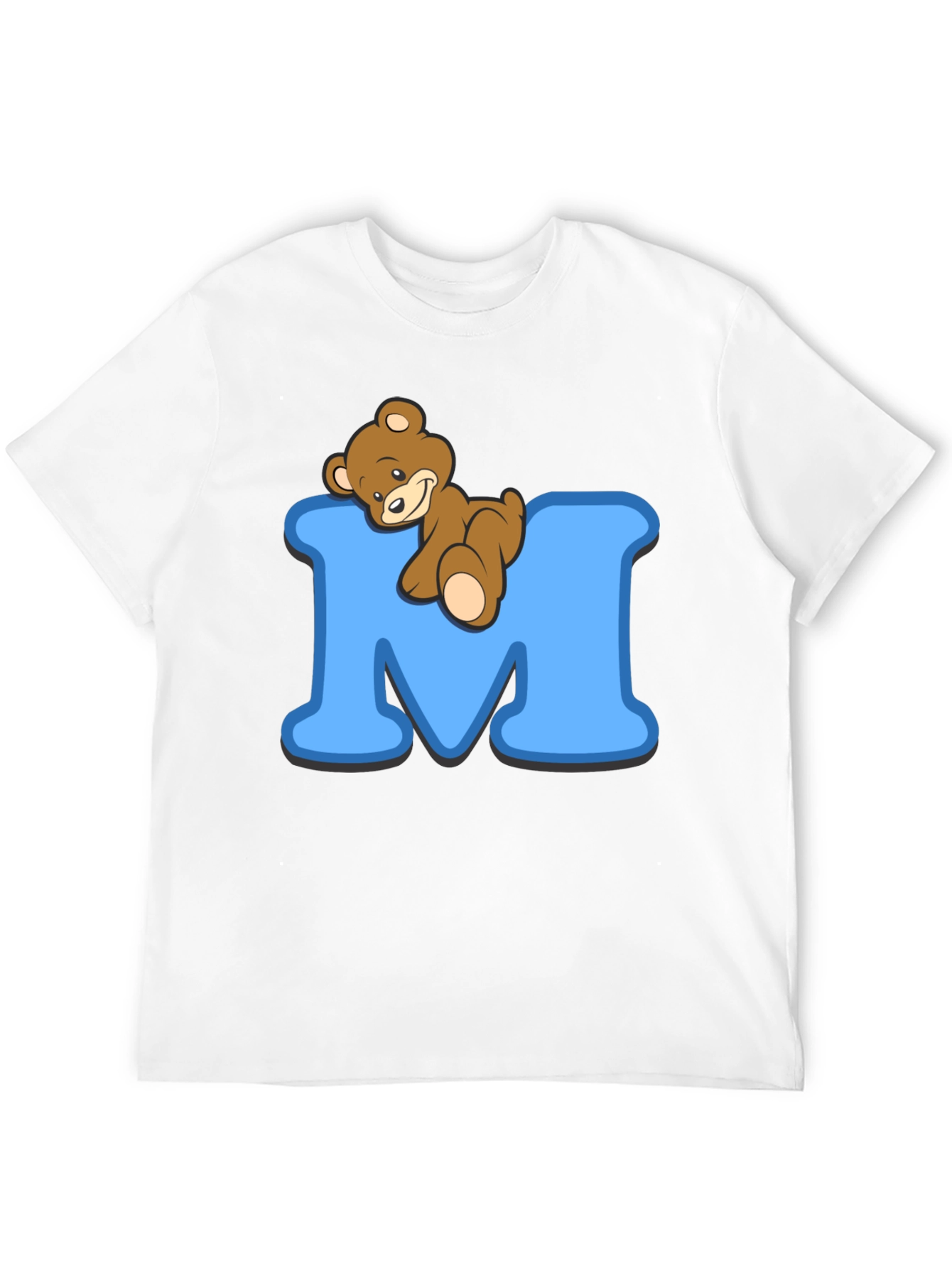 Teddy Bear M Initial T-Shirt