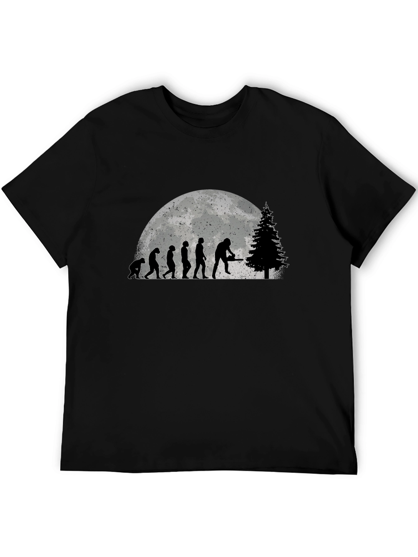 Lumberjack Evolution Black Graphic T-Shirt