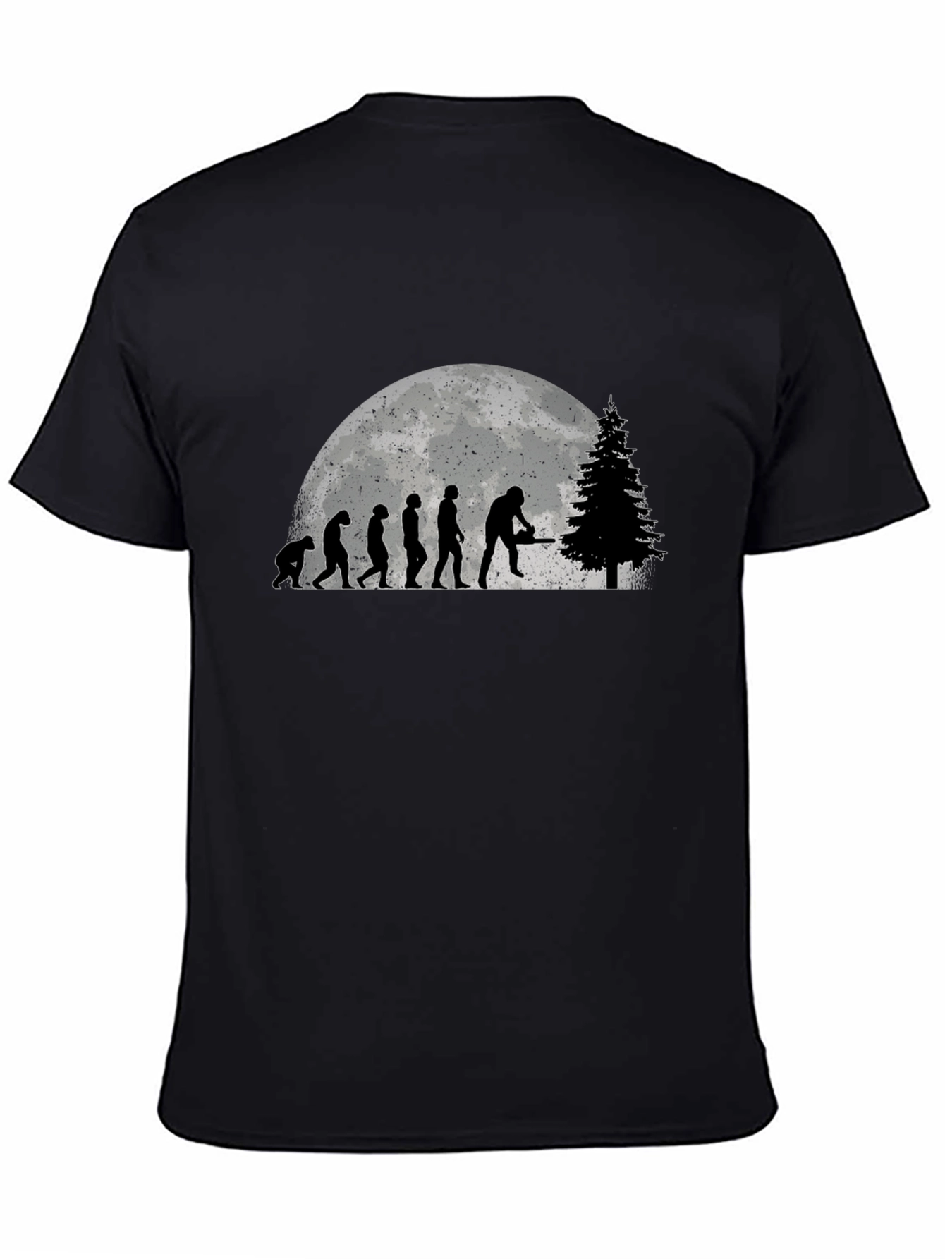 Lumberjack Evolution Black Graphic T-Shirt