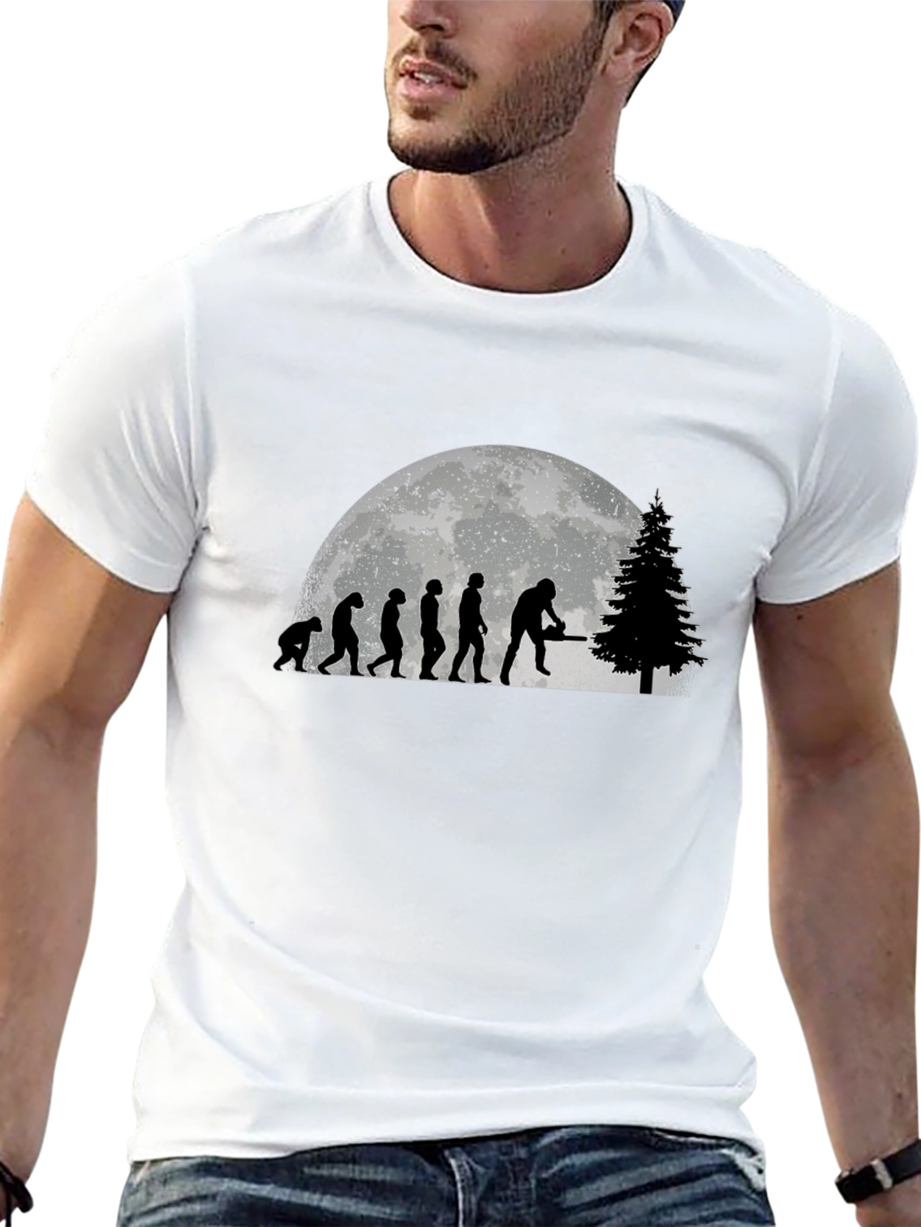 Lumberjack Evolution Black Graphic T-Shirt