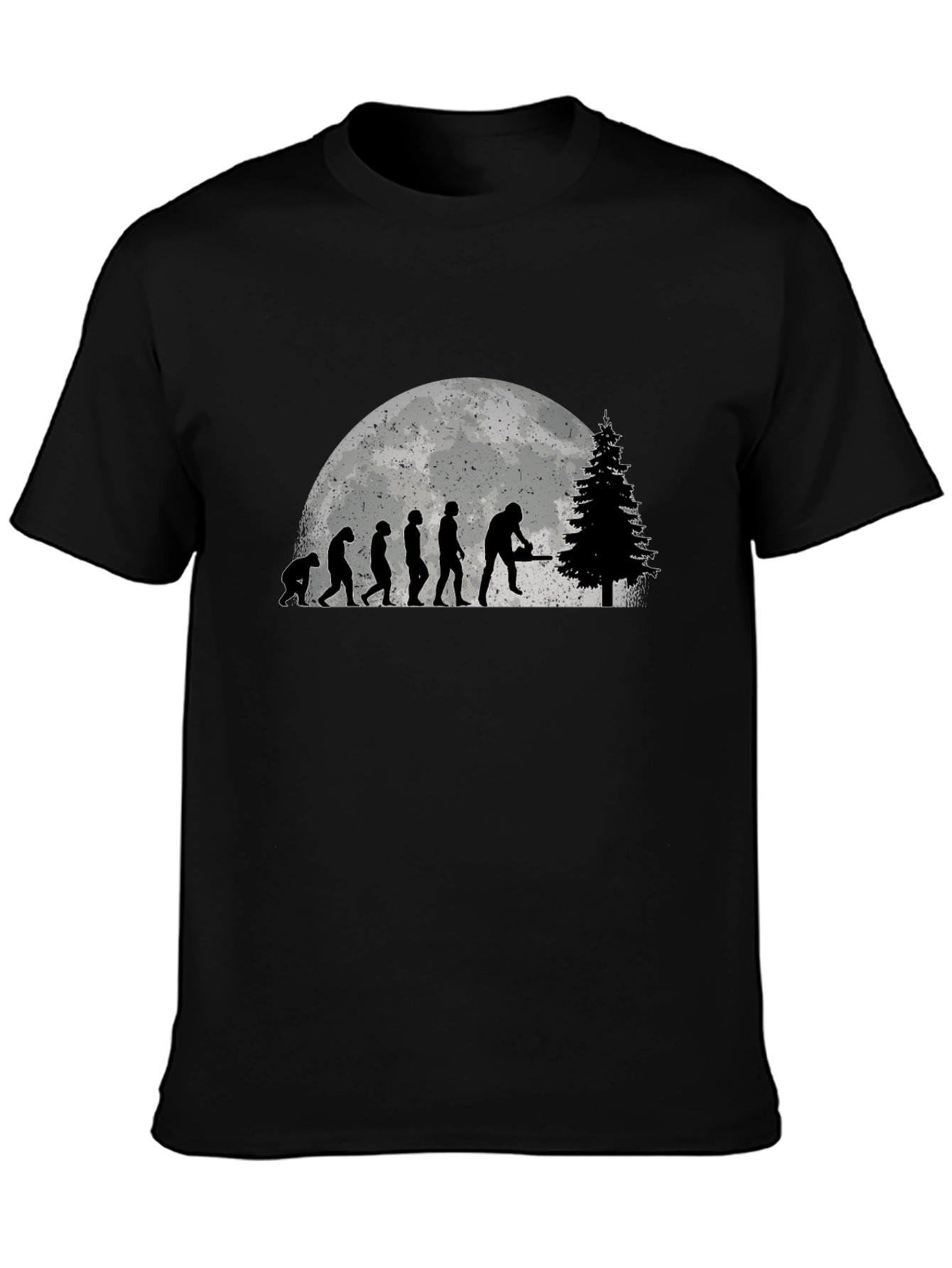 Lumberjack Evolution Black Graphic T-Shirt