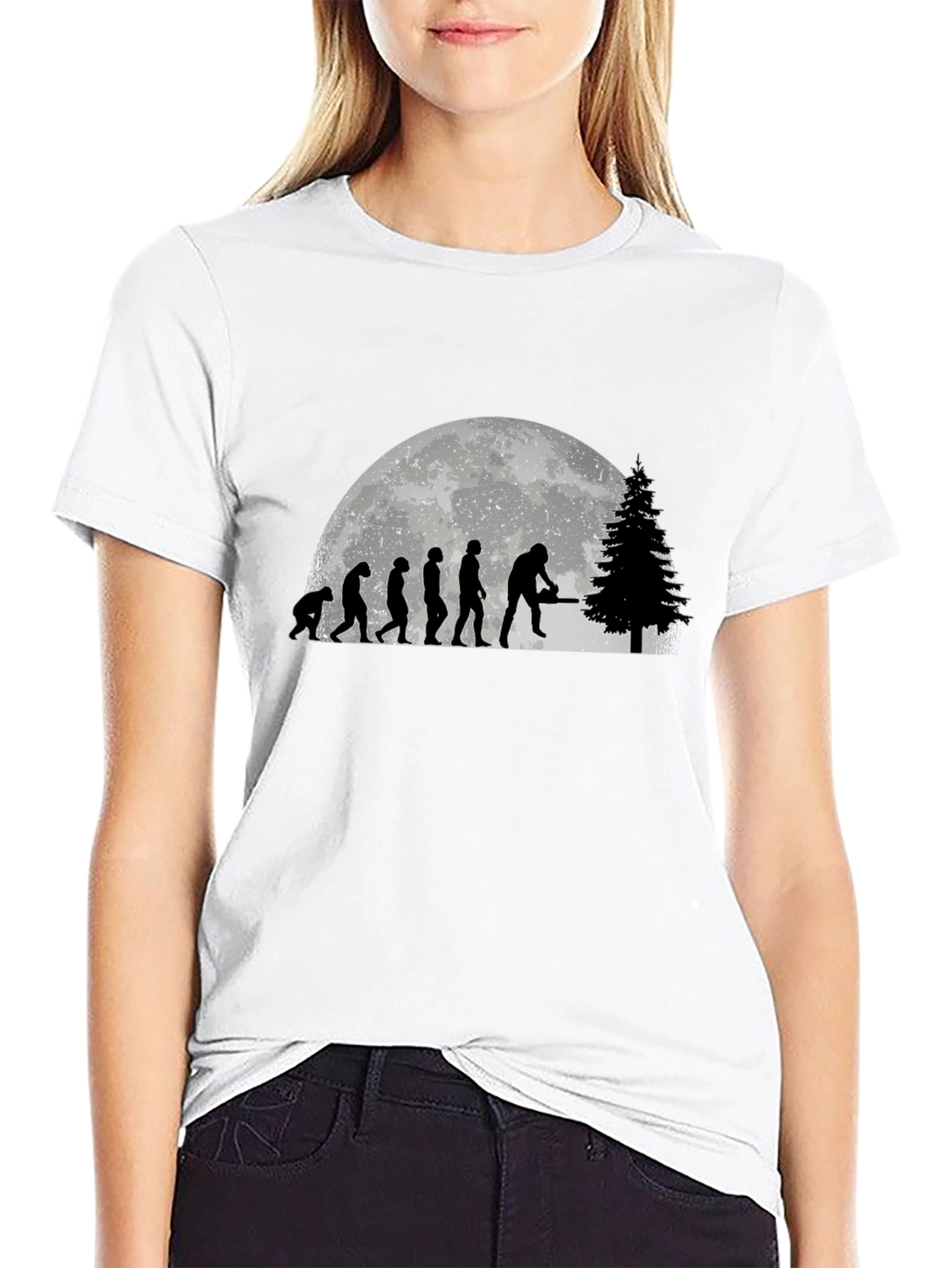 Lumberjack Evolution Black Graphic T-Shirt