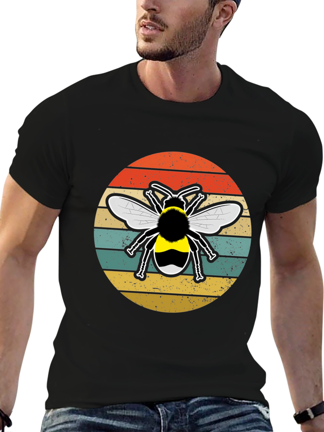 Retro Bee Graphic Tee - Unisex