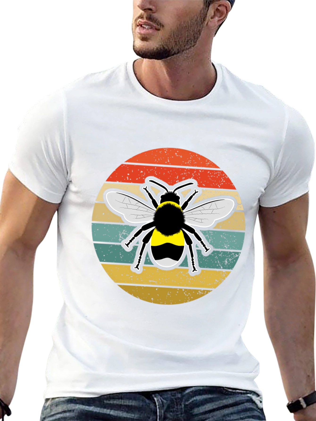 Retro Bee Graphic Tee - Unisex