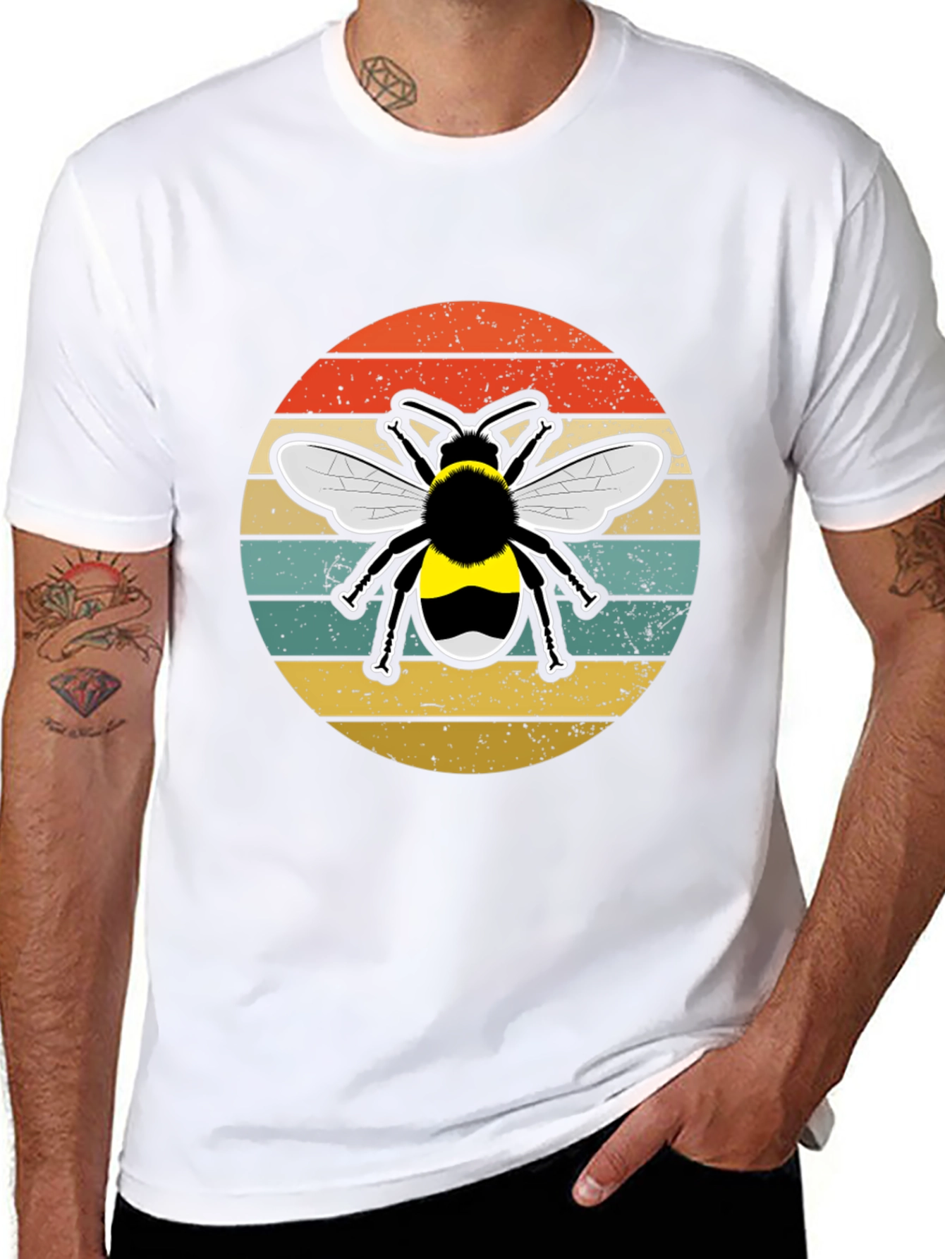 Retro Bee Graphic Tee - Unisex