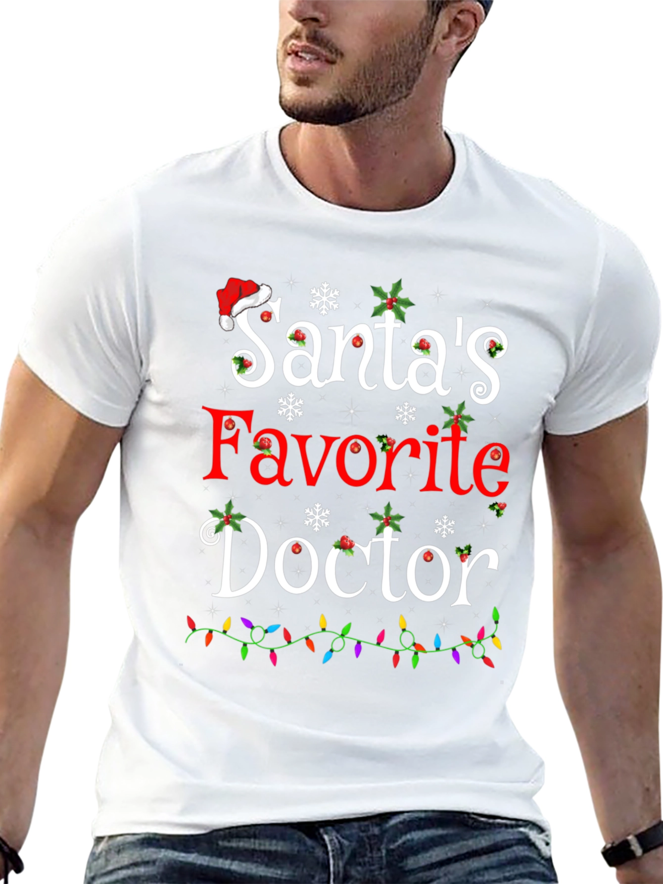 Santas Favorite Doctor Christmas T-Shirt