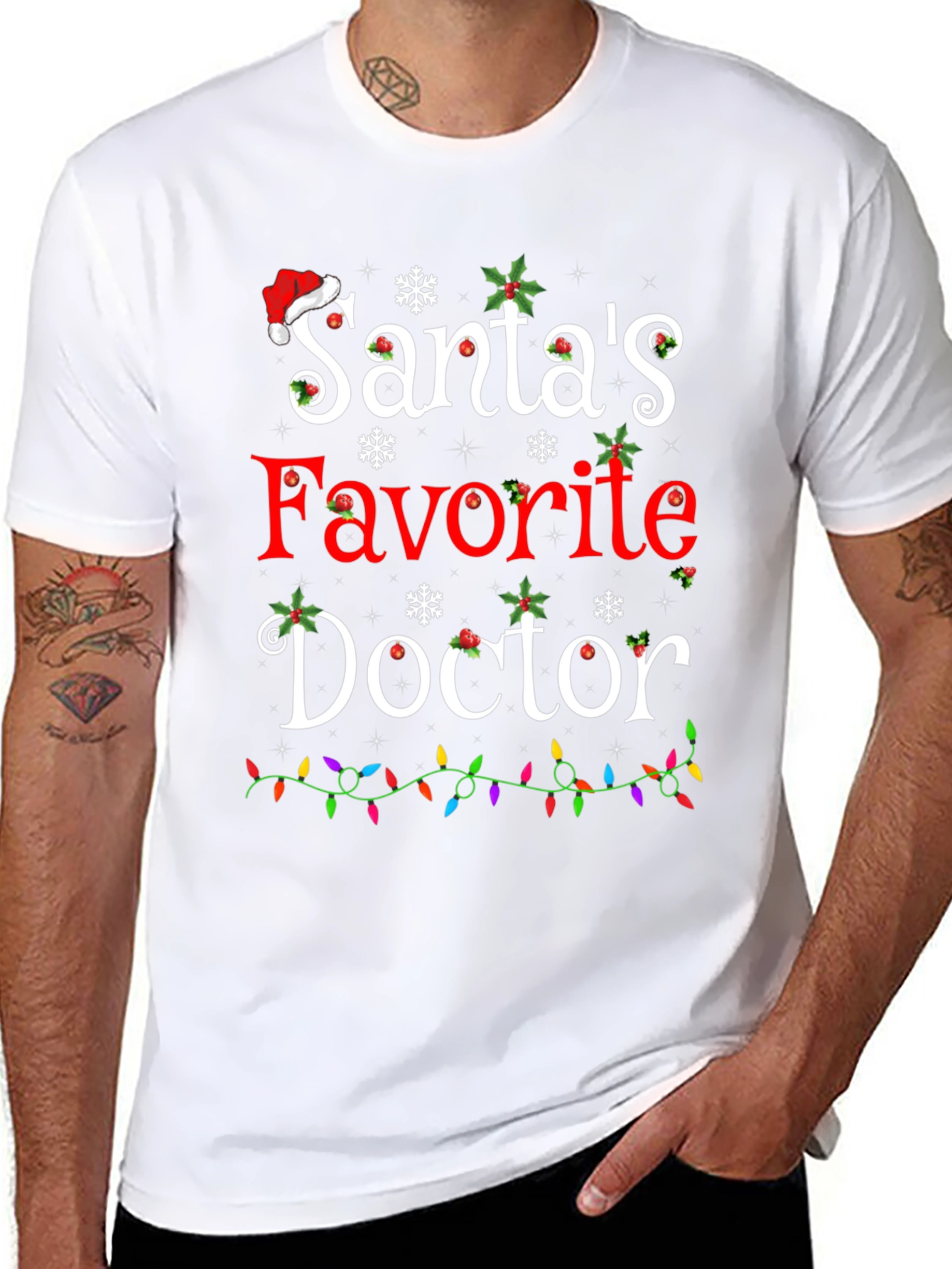 Santas Favorite Doctor Christmas T-Shirt
