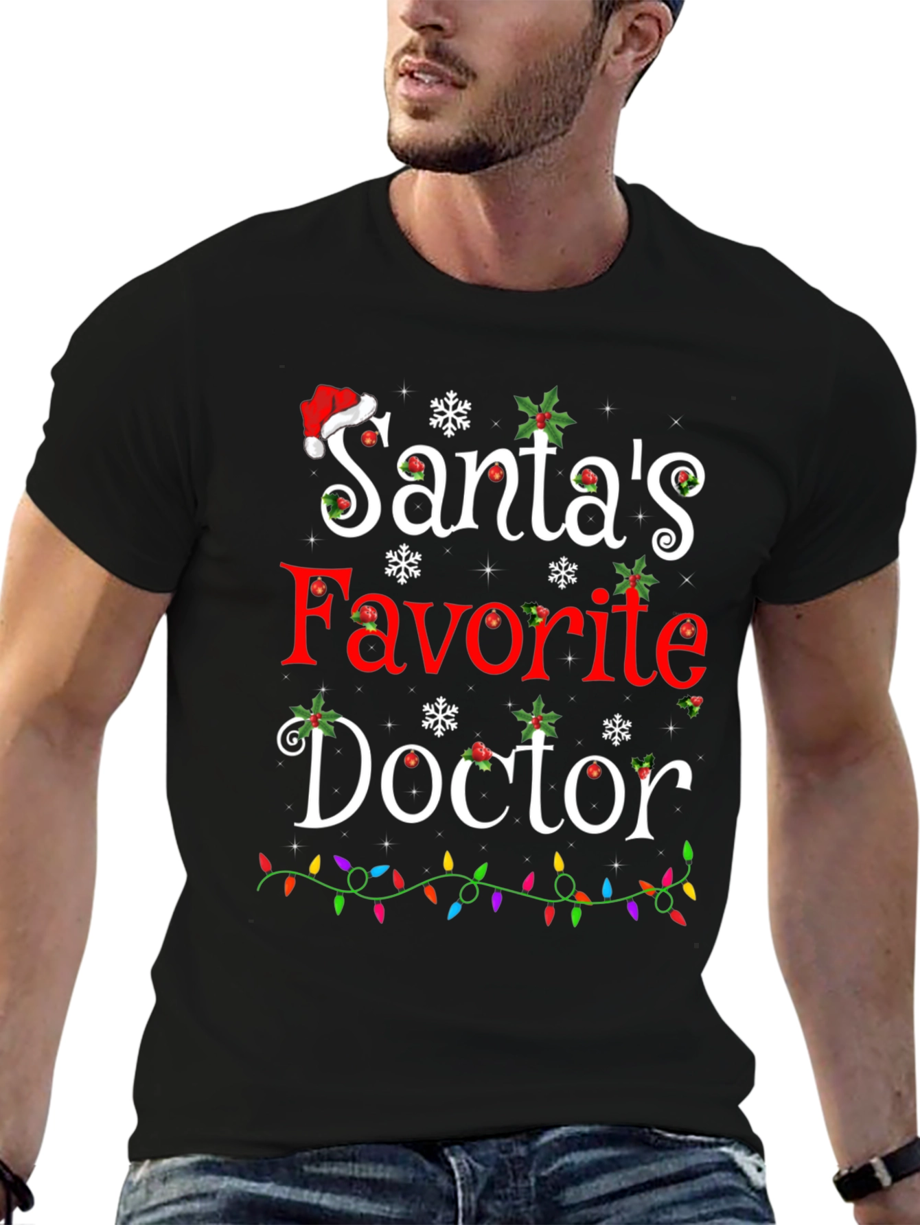 Santas Favorite Doctor Christmas T-Shirt