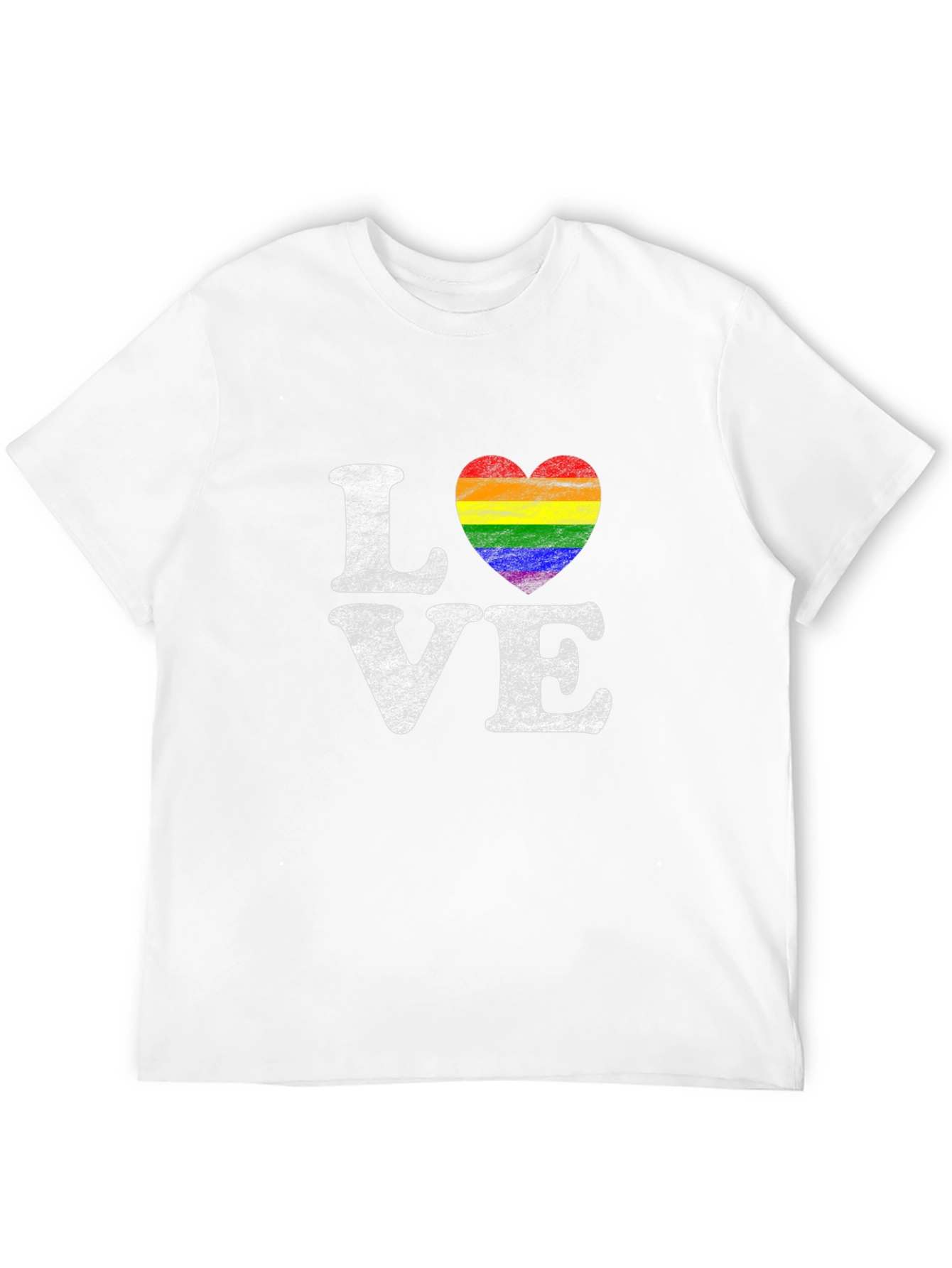 Love Rainbow Heart Graphic T-Shirt