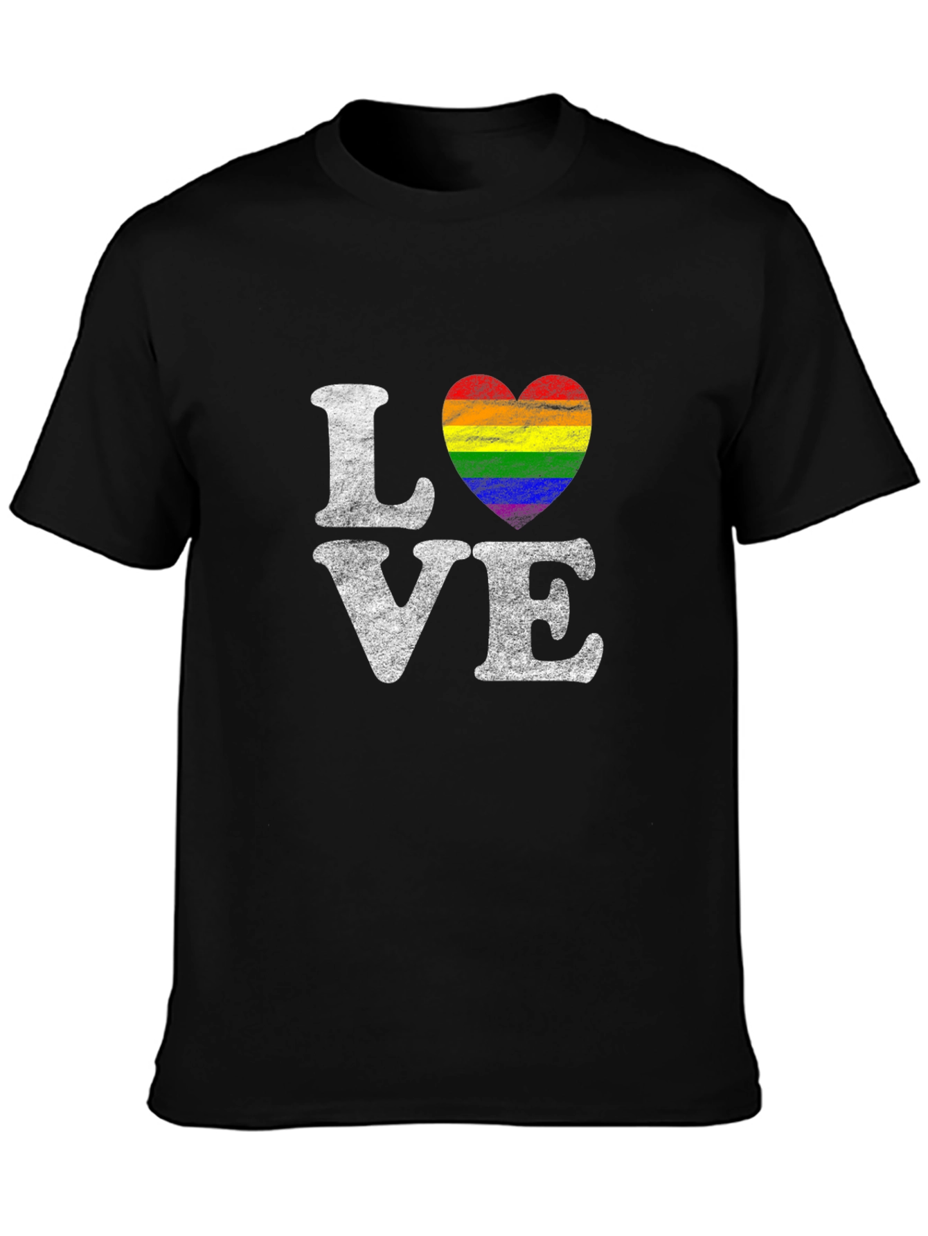 Love Rainbow Heart Graphic T-Shirt
