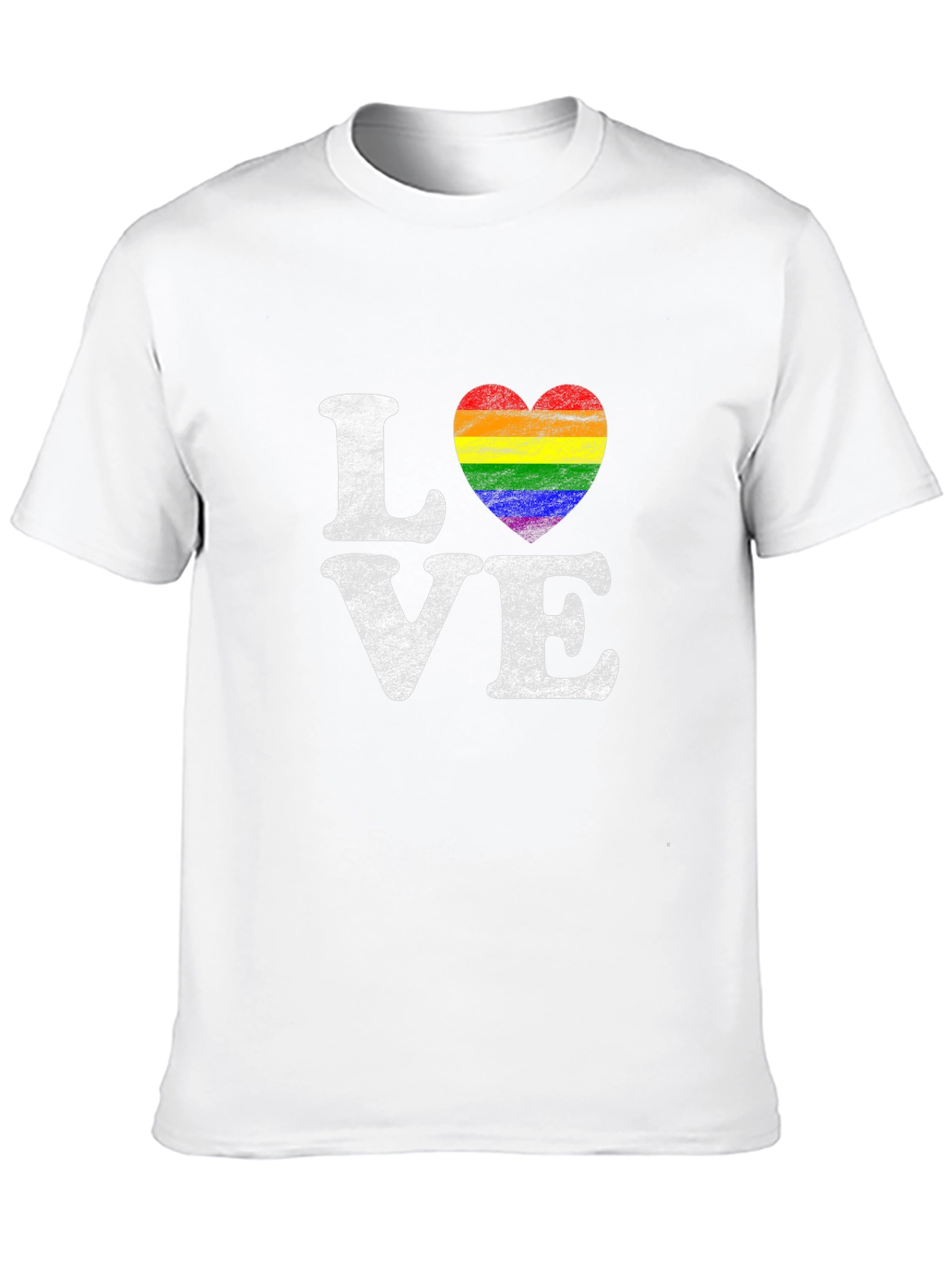 Love Rainbow Heart Graphic T-Shirt