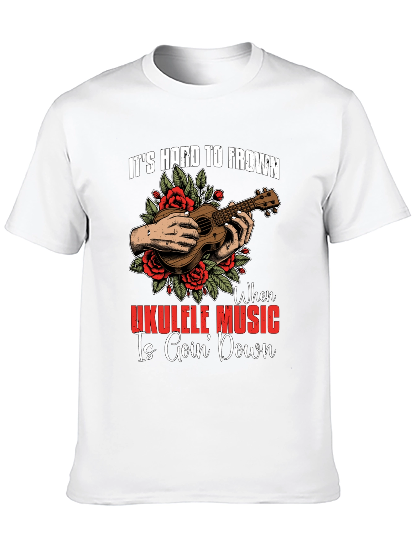Ukulele Music Graphic T-Shirt