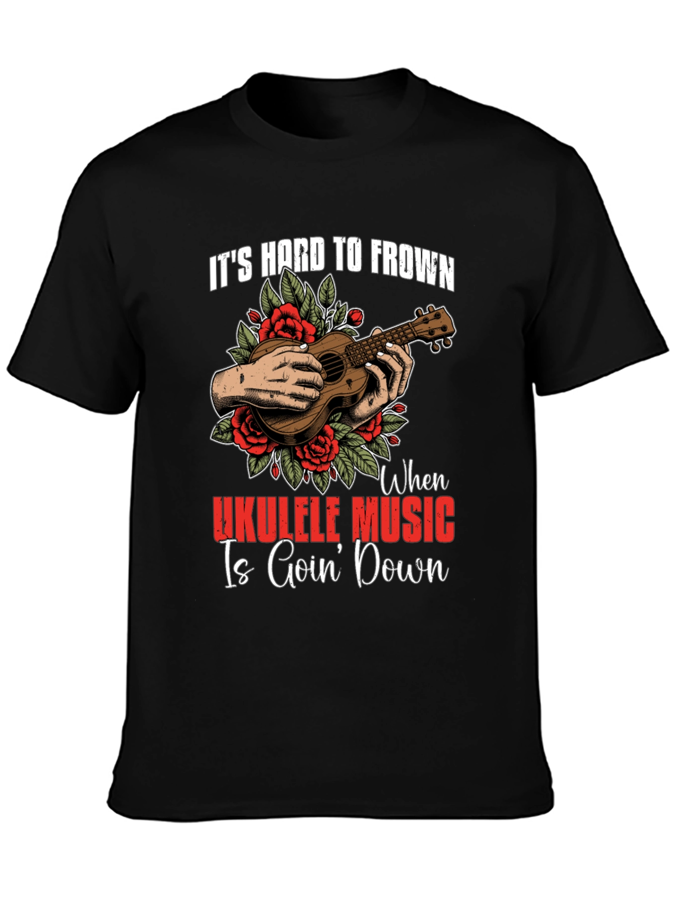 Ukulele Music Graphic T-Shirt