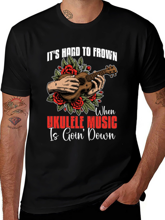Ukulele Music Graphic T-Shirt