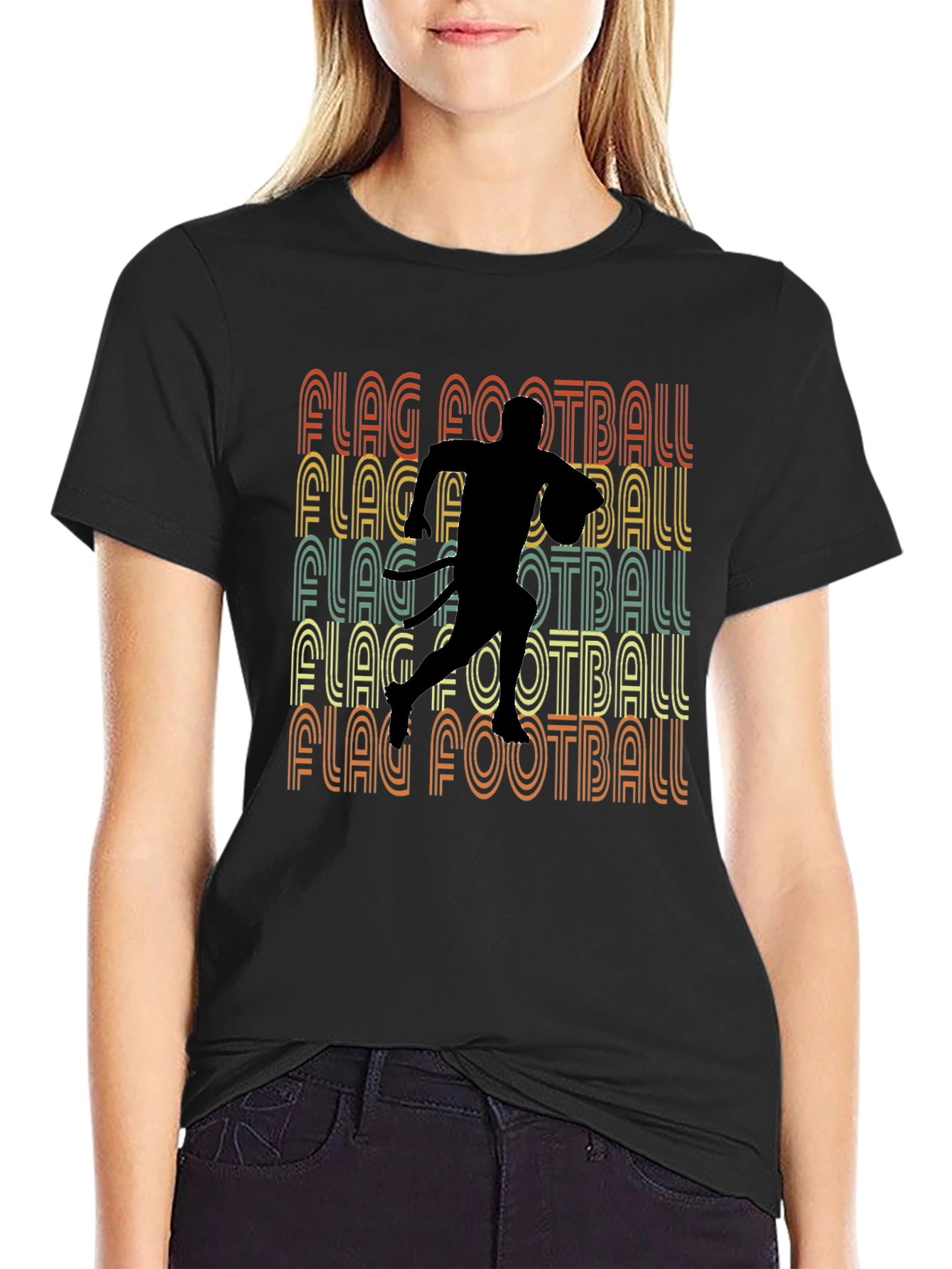 Retro Flag Football T-Shirt - Sportswear