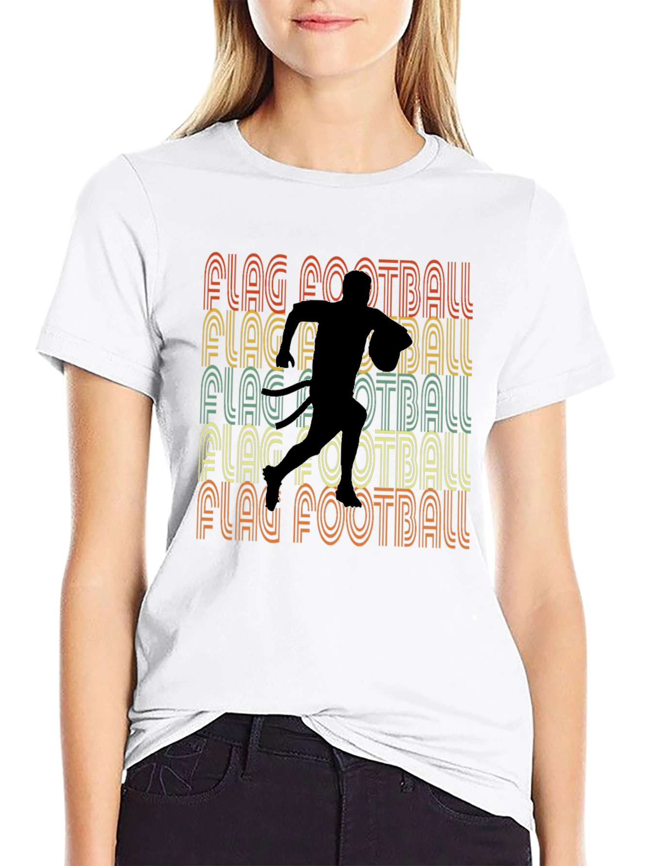Retro Flag Football T-Shirt - Sportswear