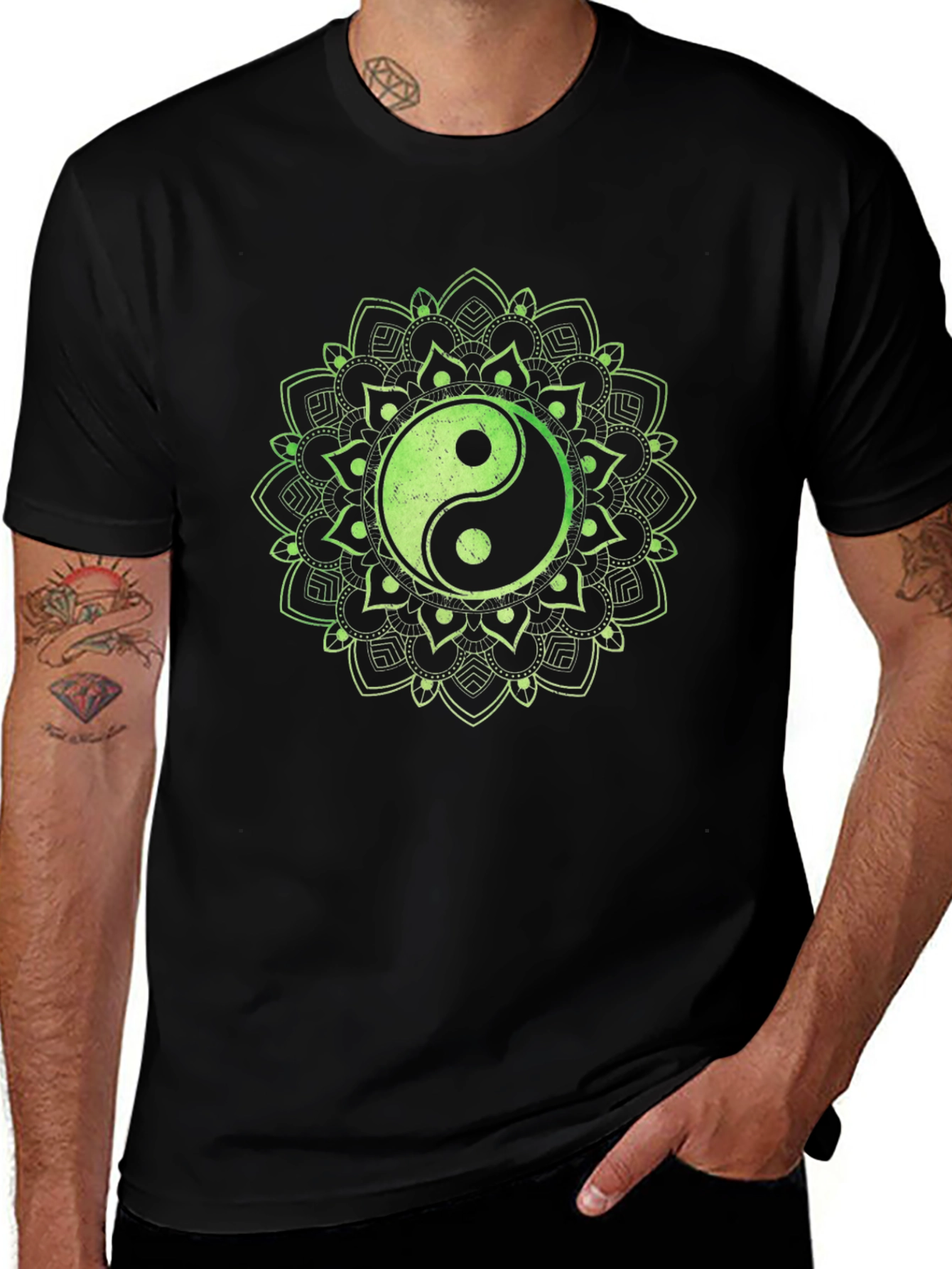 Yin Yang Mandala Graphic Tee