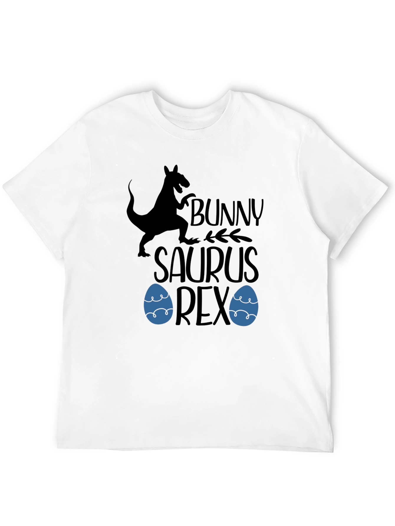 Bunny Saurus Rex Black T-Shirt