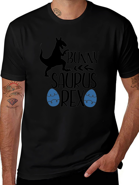 Bunny Saurus Rex Black T-Shirt