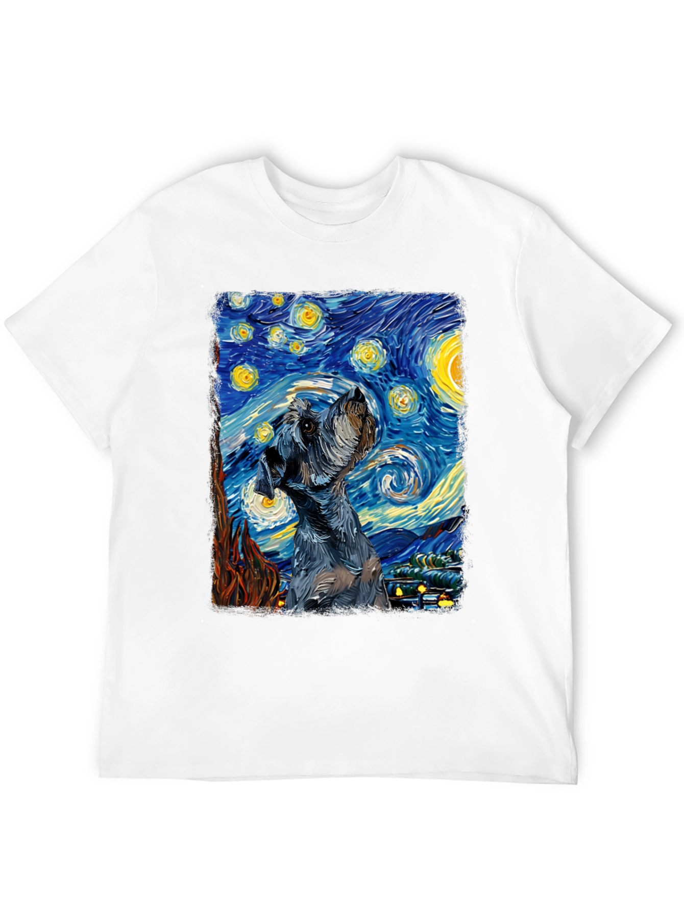 Starry Night Schnauzer T-Shirt