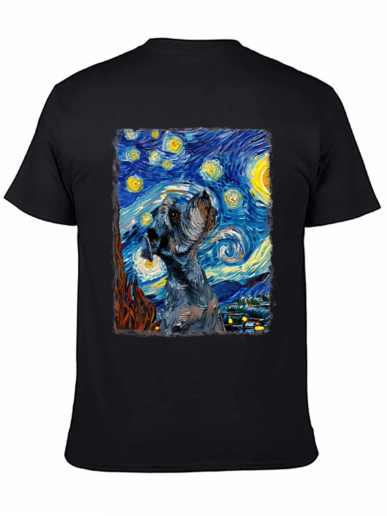 Starry Night Schnauzer T-Shirt