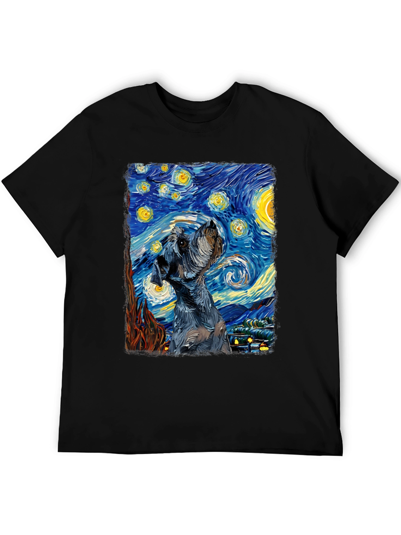 Starry Night Schnauzer T-Shirt