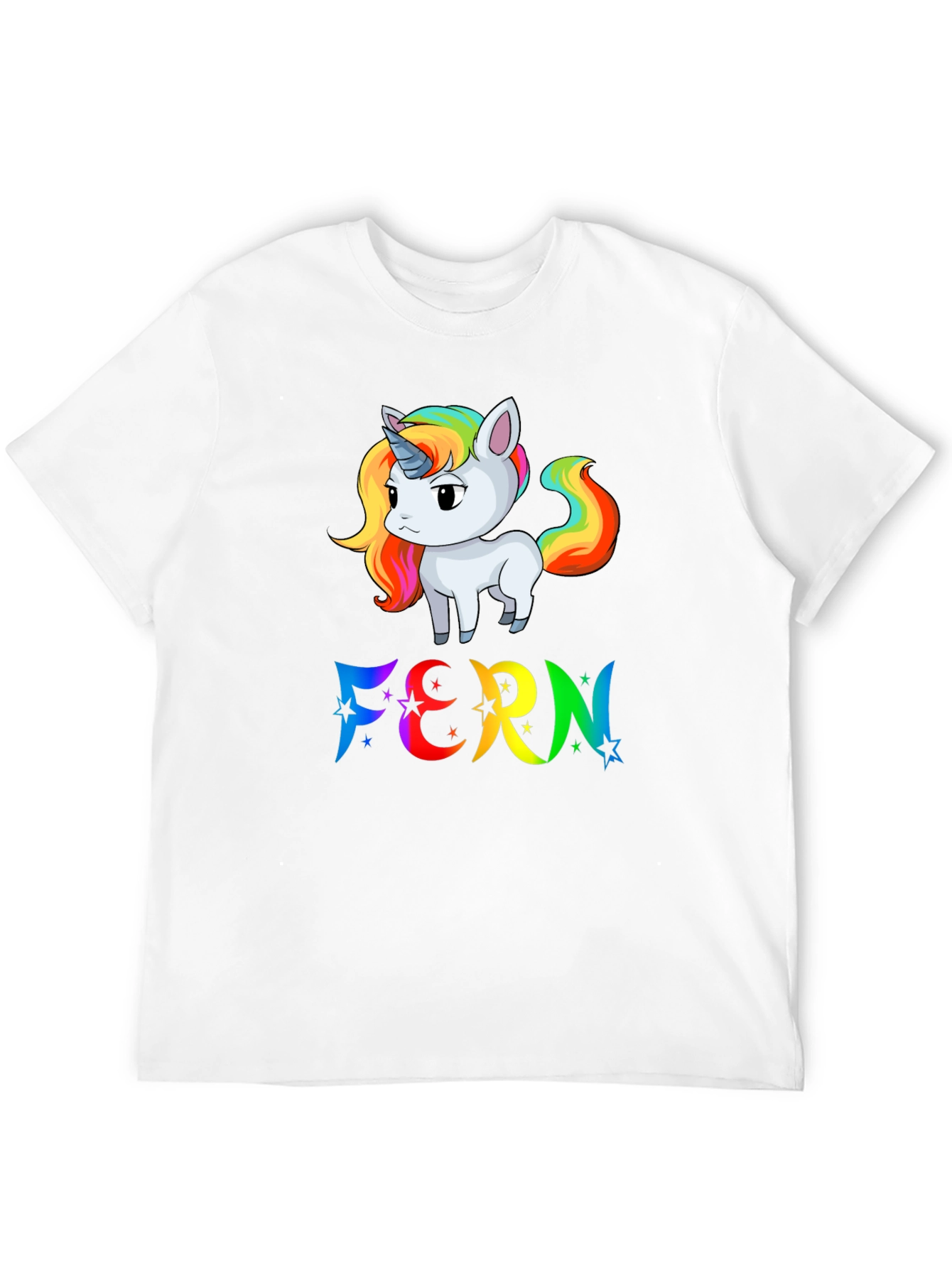 Rainbow Unicorn FERN T-Shirt