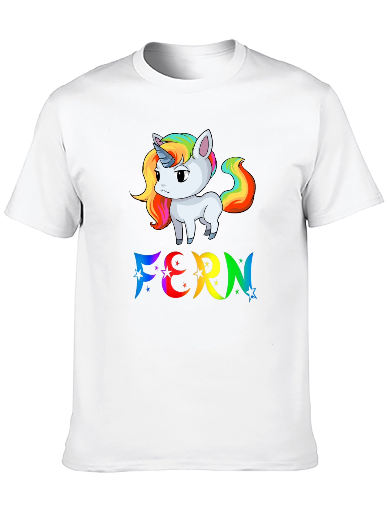 Rainbow Unicorn FERN T-Shirt