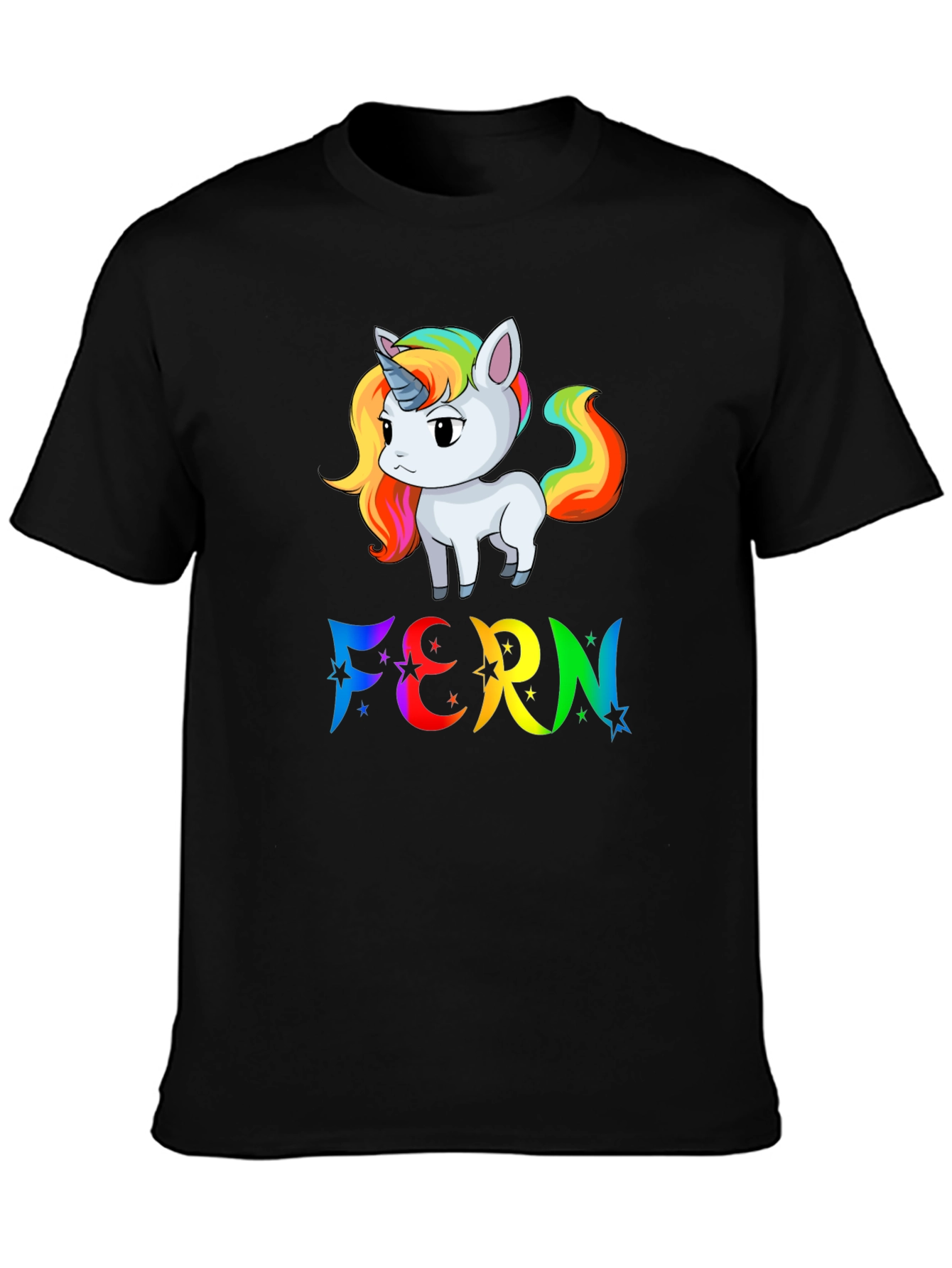 Rainbow Unicorn FERN T-Shirt