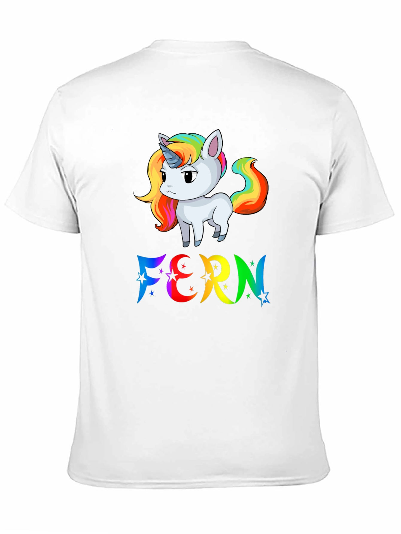 Rainbow Unicorn FERN T-Shirt