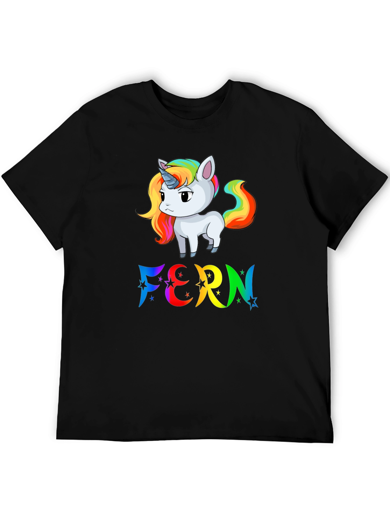 Rainbow Unicorn FERN T-Shirt