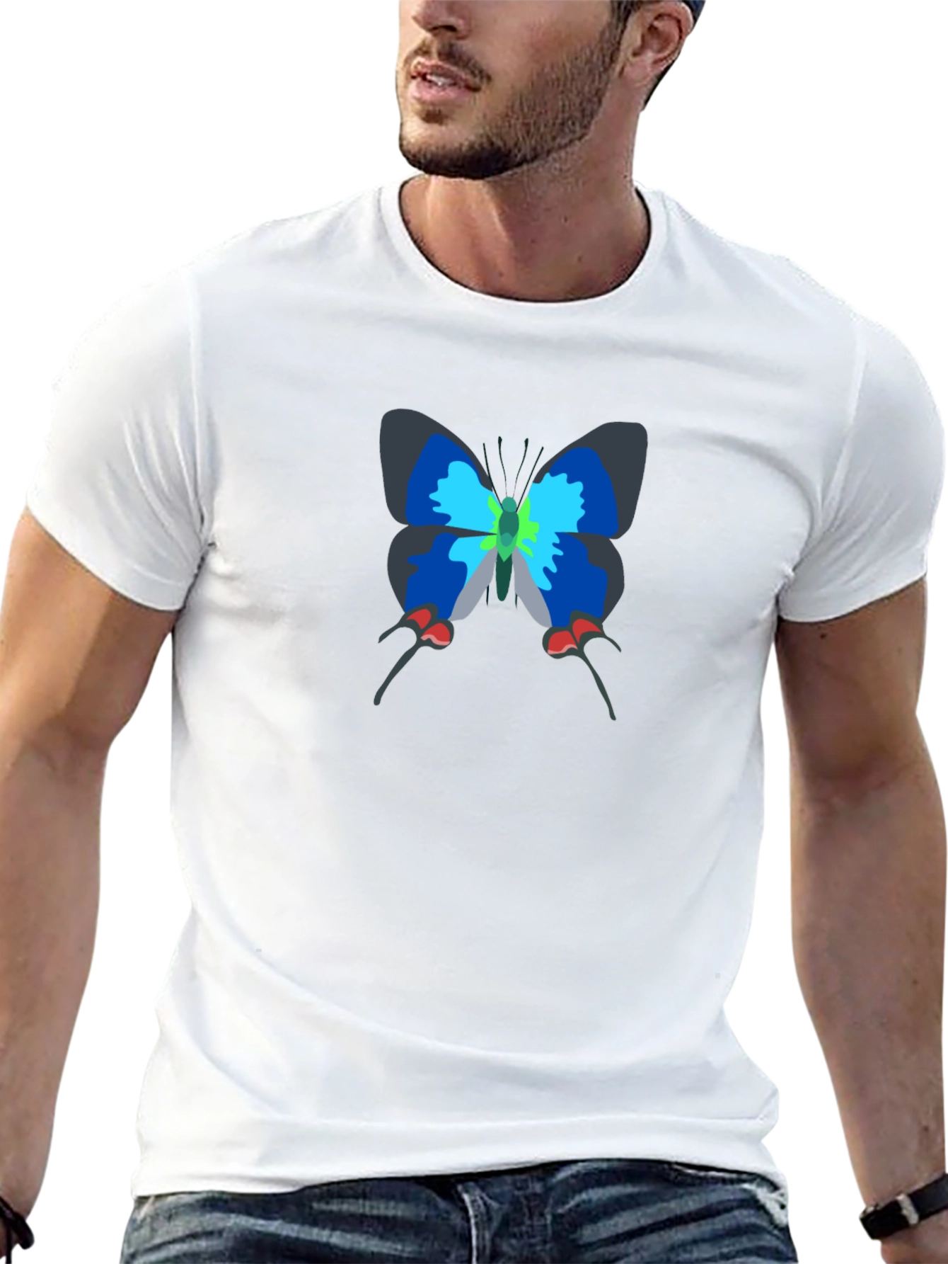 Butterfly Graphic Black T-Shirt
