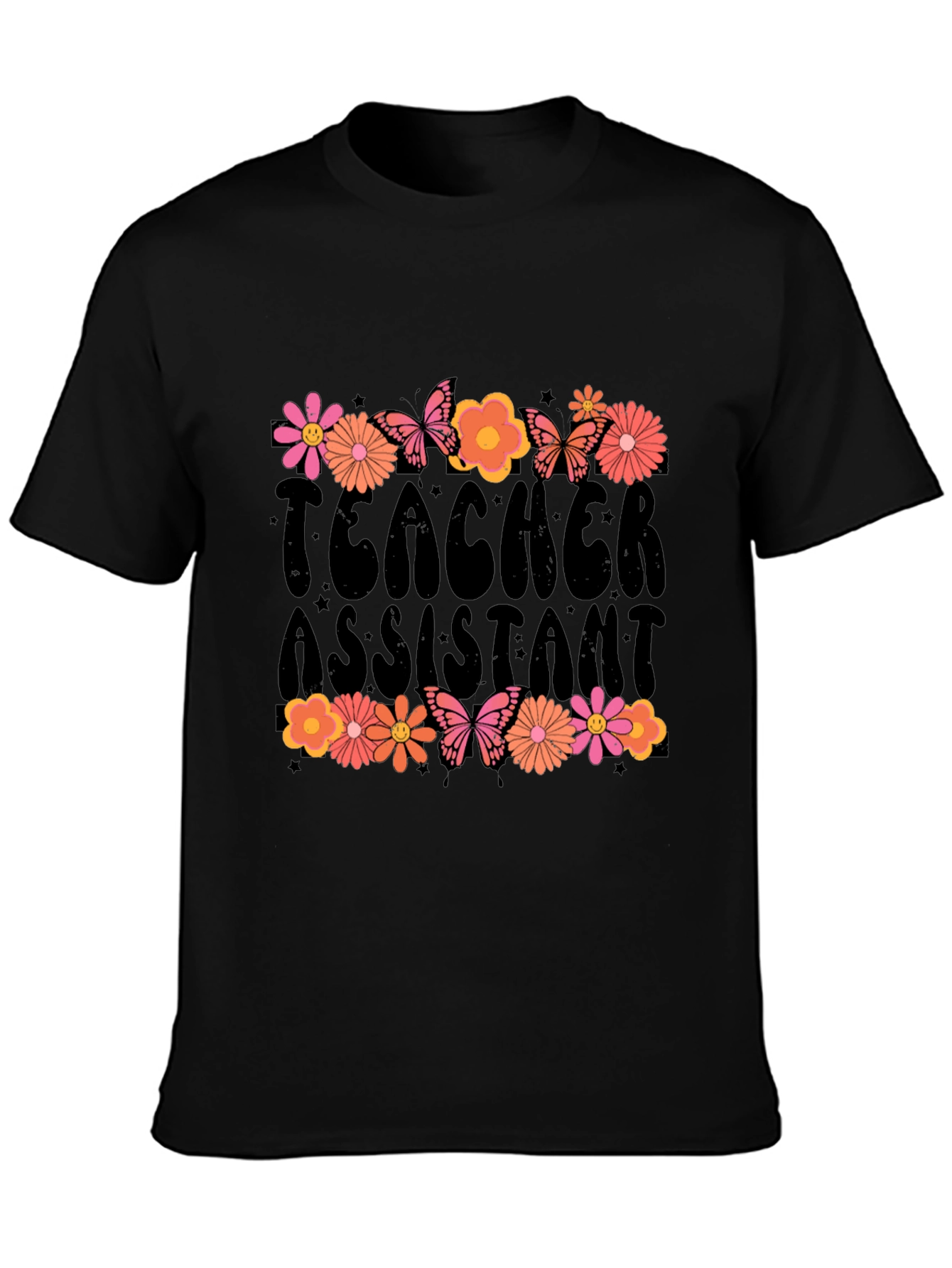 Teacher Assistant Floral T-Shirt